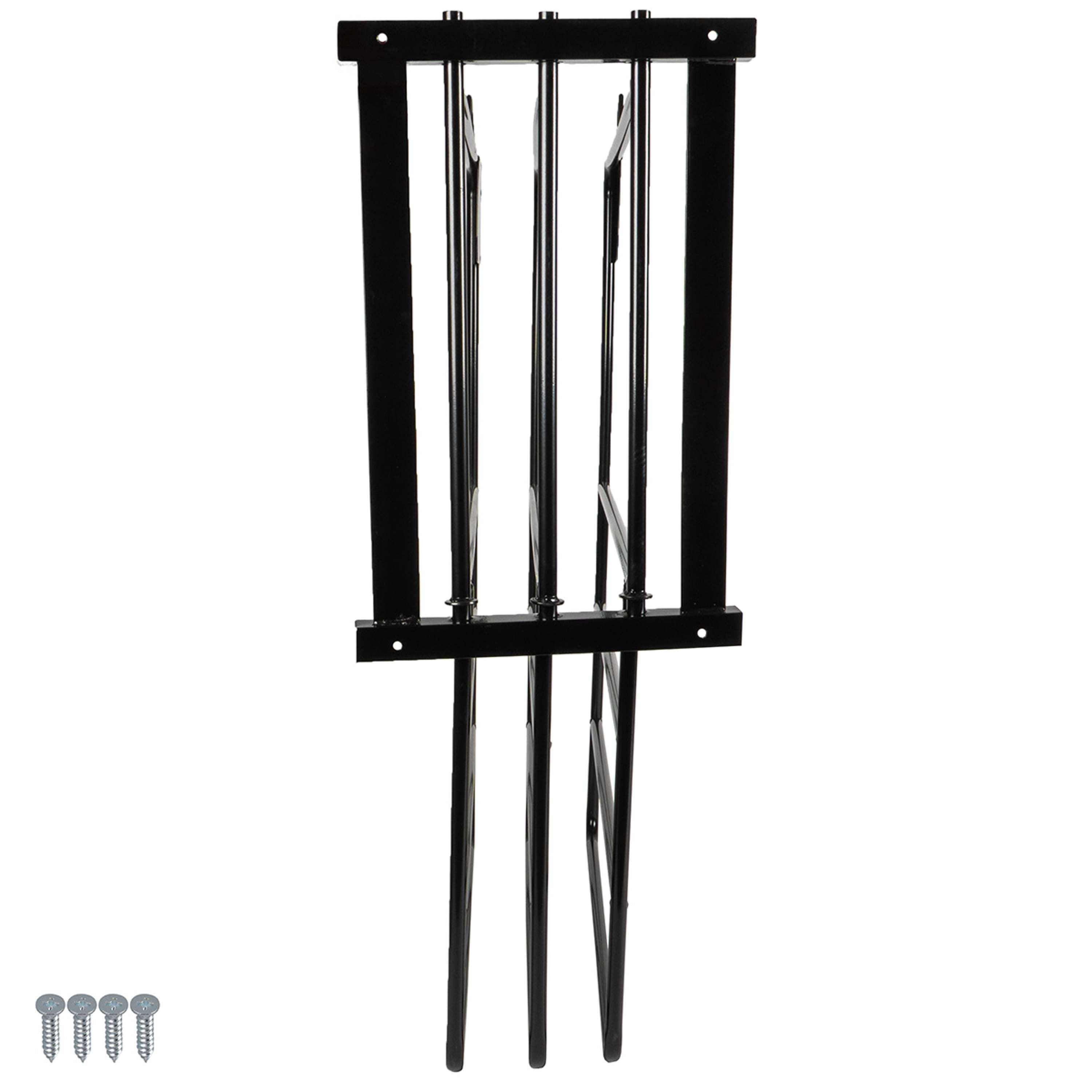 Agradi Horse Râtelier pour Couverture pour 3 Couvertures Metal XH Noir