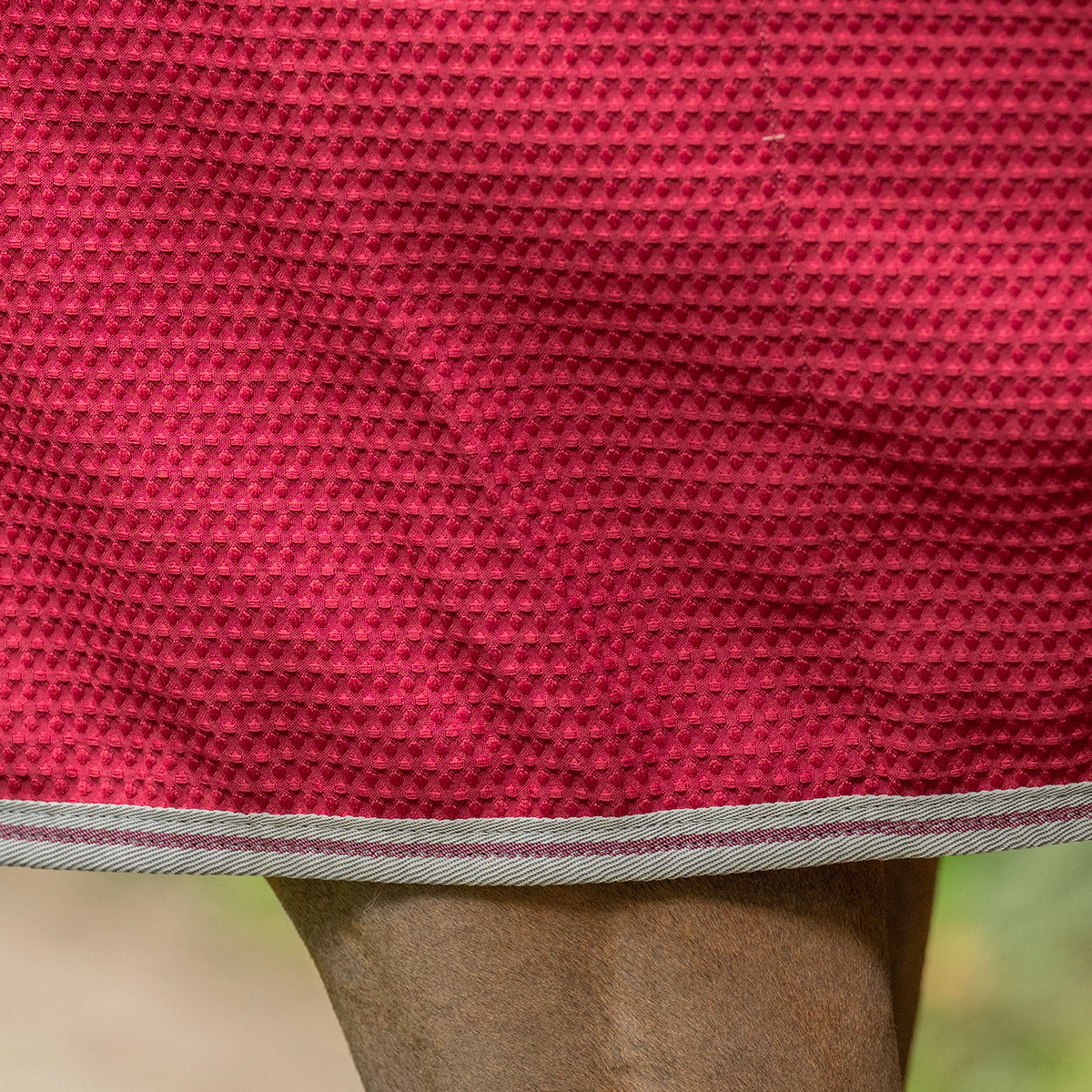 Velder Horsewear Premium Pony Waffle Cooler Rug Mûre Rouge
