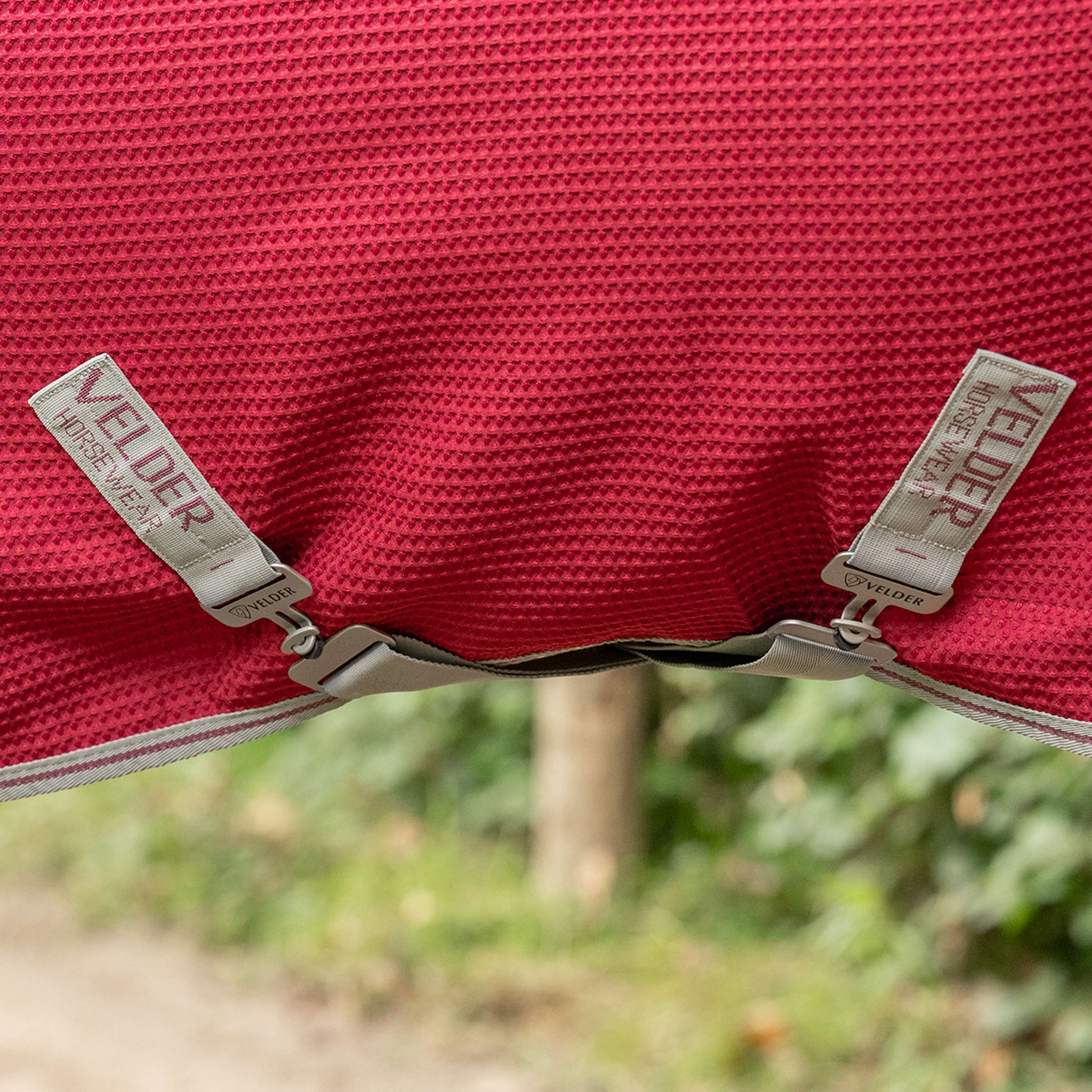 Velder Horsewear Premium Pony Waffle Cooler Rug Mûre Rouge
