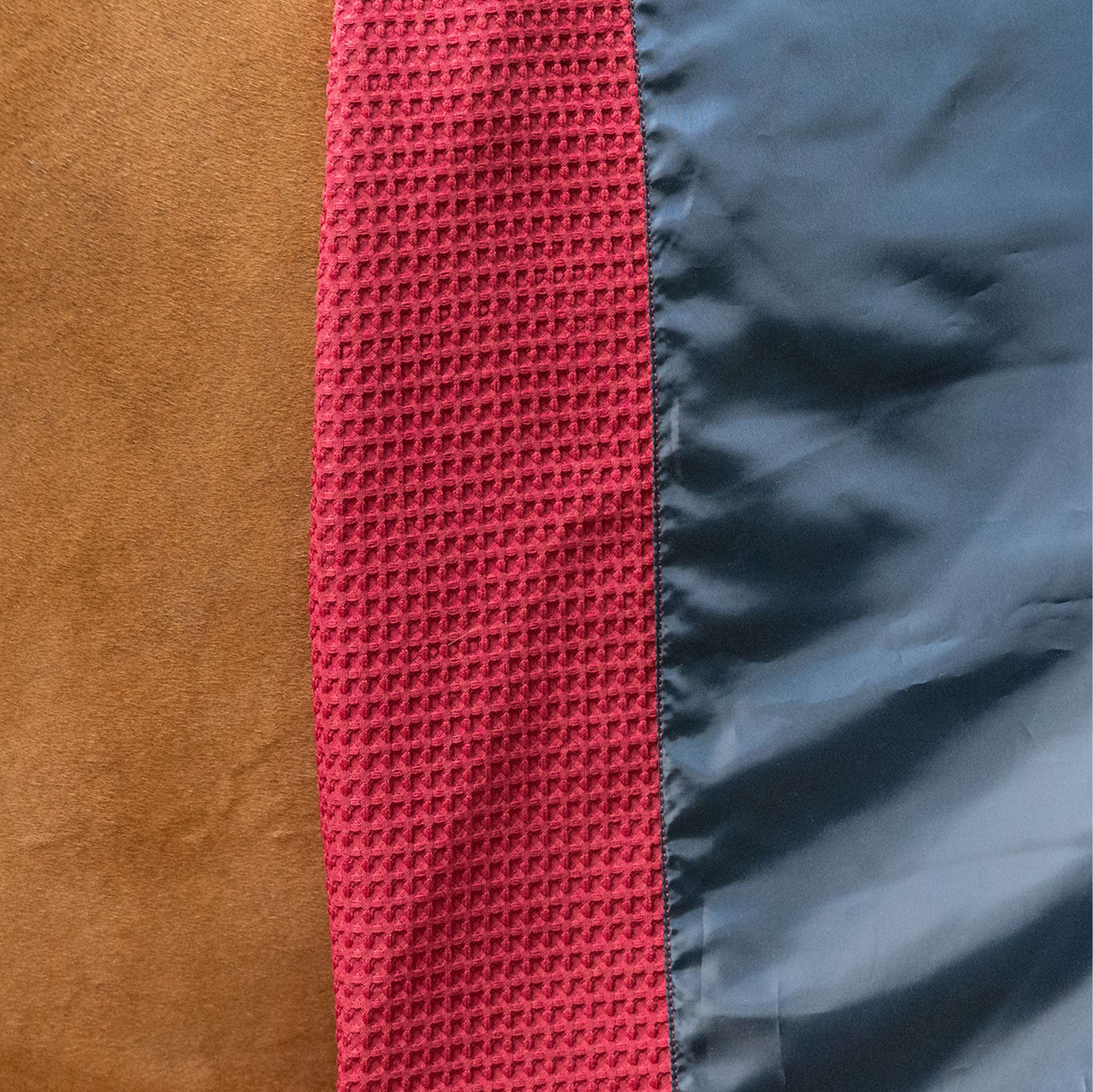Velder Horsewear Premium Pony Waffle Cooler Rug Mûre Rouge