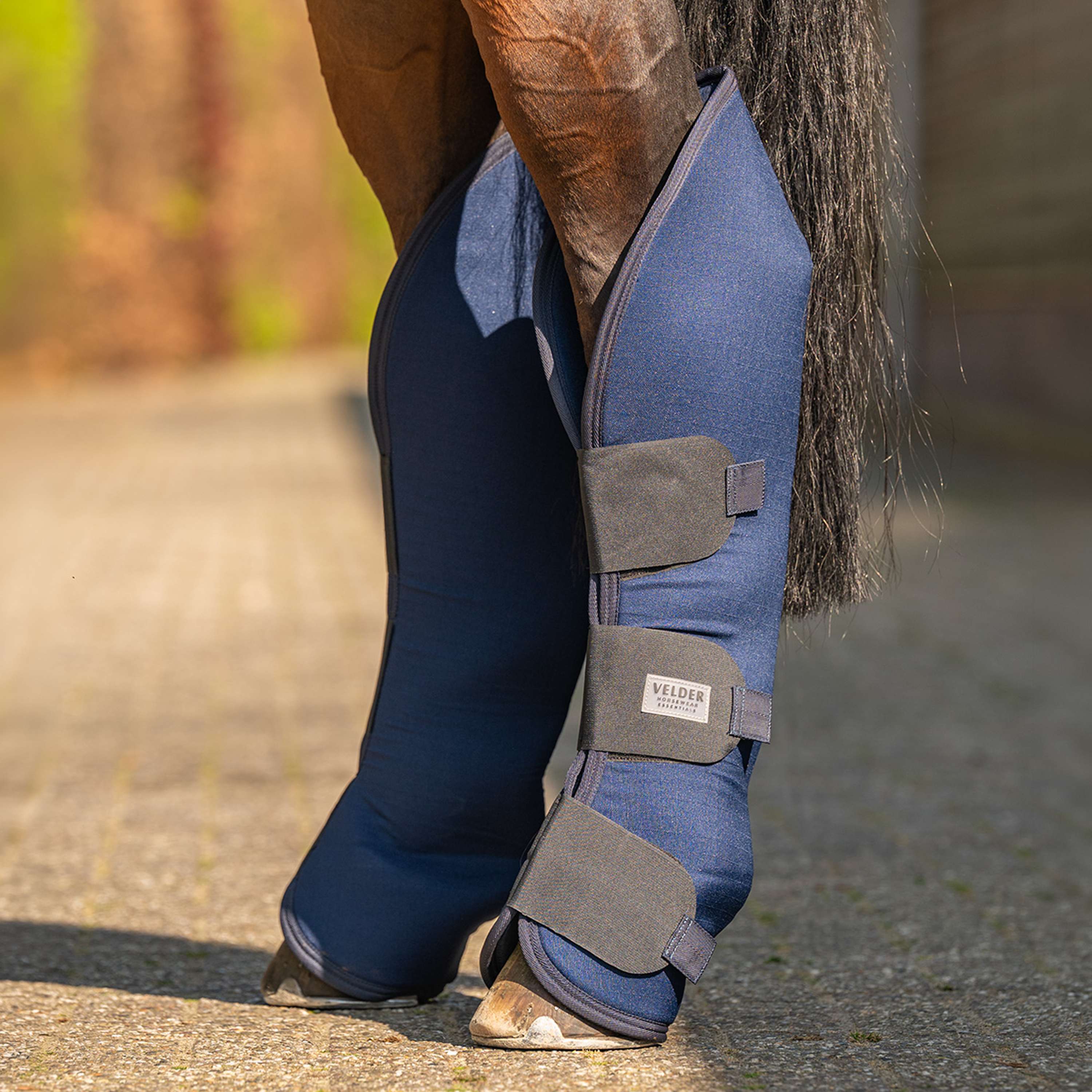 Velder Horsewear Essentials Guêtres de Transport Marin
