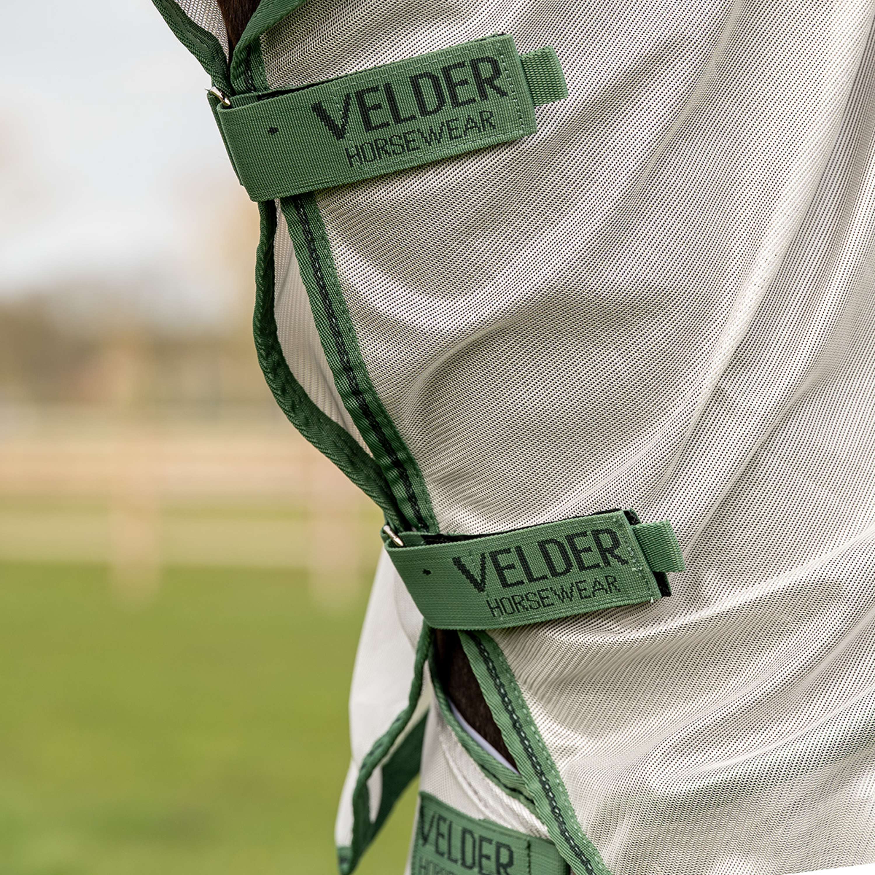 Velder Horsewear Essentials Pony Couverture Anti-Mouches Mesh avec Couvre-cou Argent