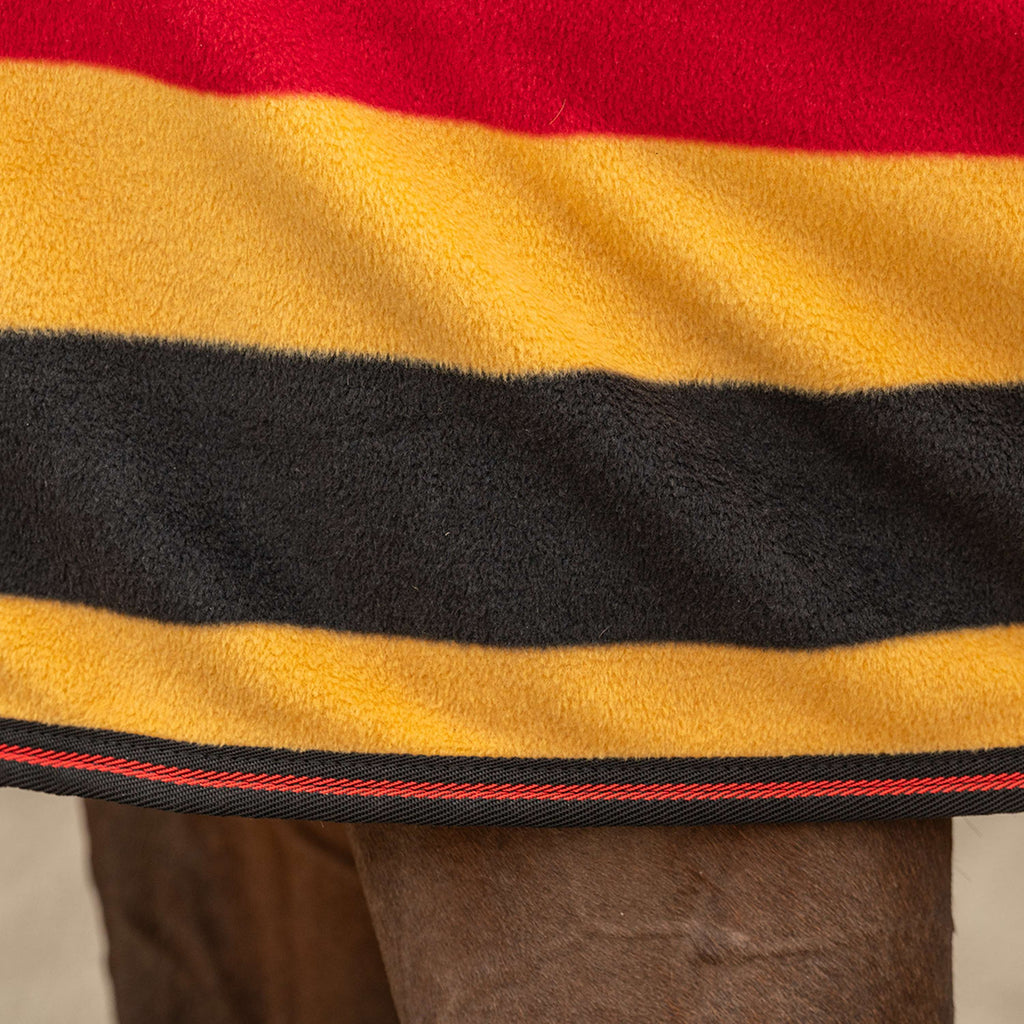 Velder Horsewear Premium Pony Deluxe Fleece Cooler Rug Noir/Jaune