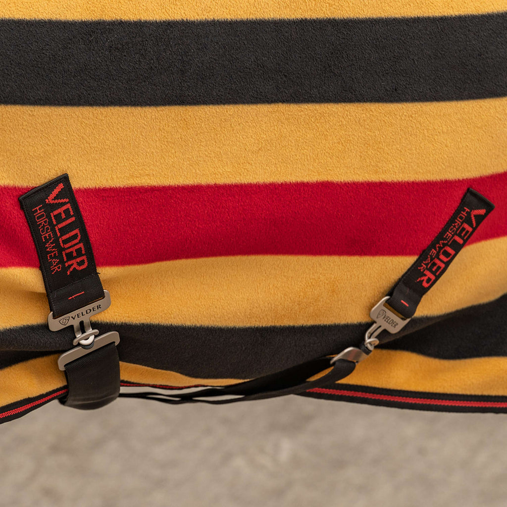 Velder Horsewear Premium Pony Deluxe Fleece Cooler Rug Noir/Jaune