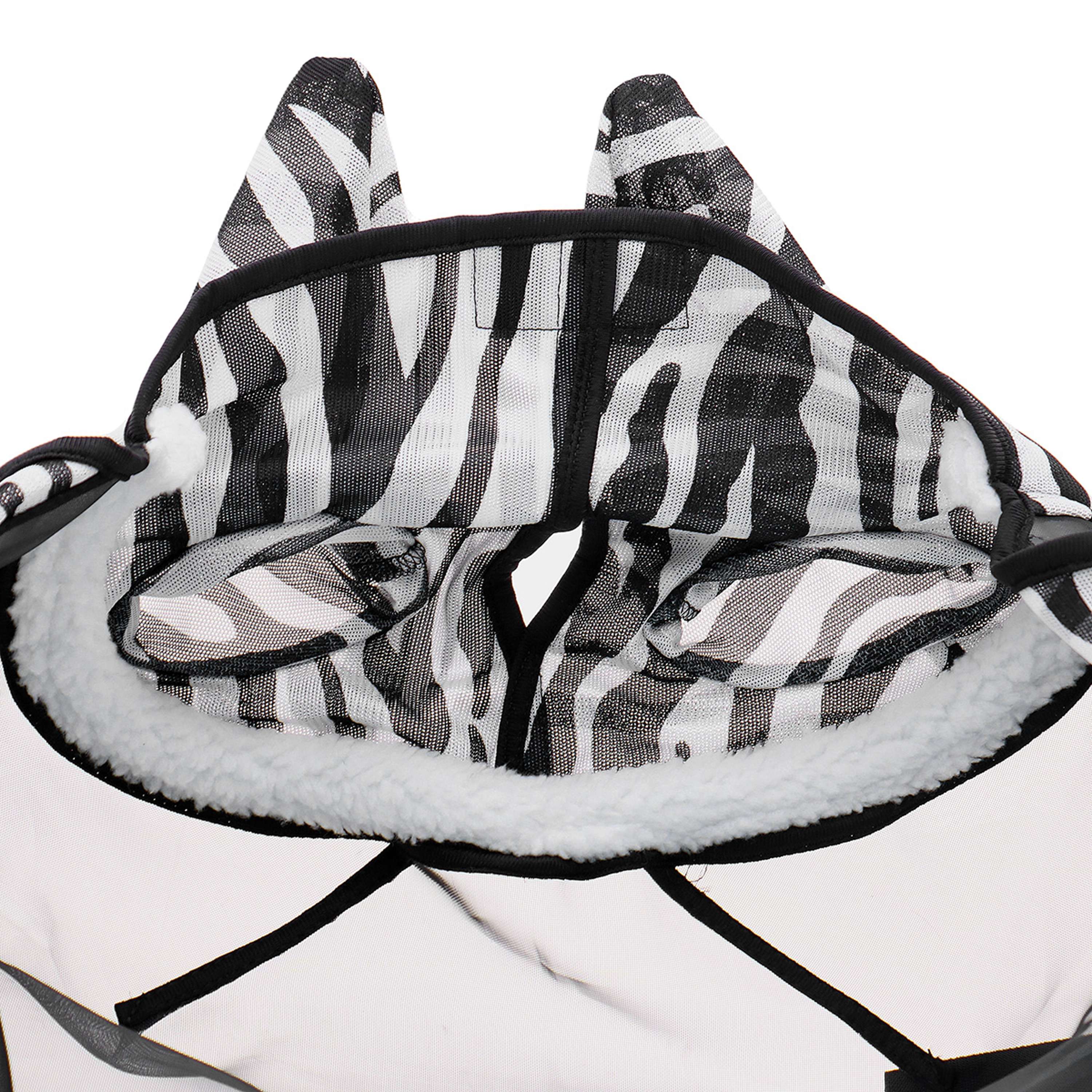 Velder Horsewear Essentials Masque Anti-Mouches Zebra avec Oreilles Noir/Blanc