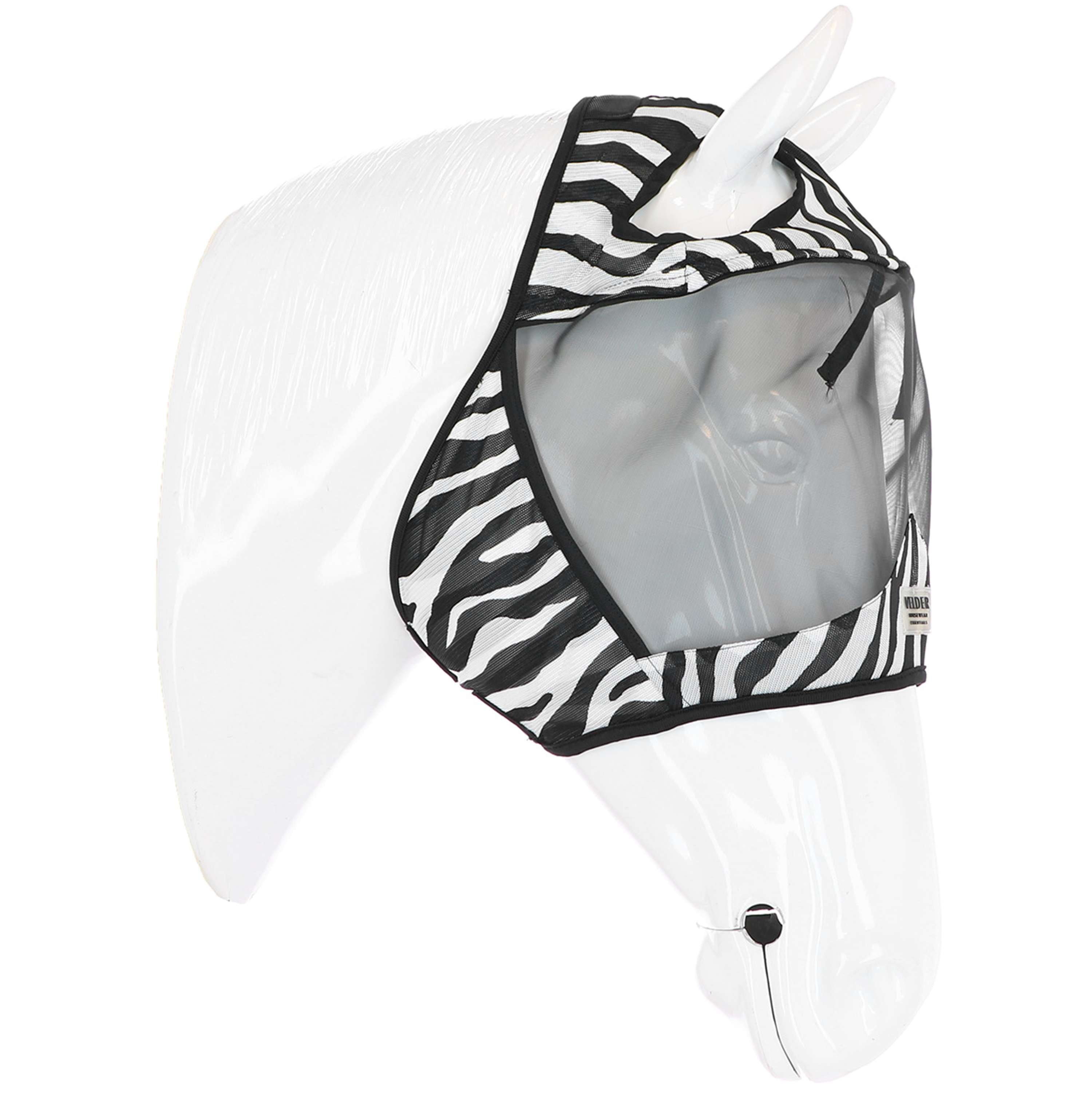 Velder Horsewear Essentials Masque Anti-Mouches Zebra sans Oreilles Noir/Blanc