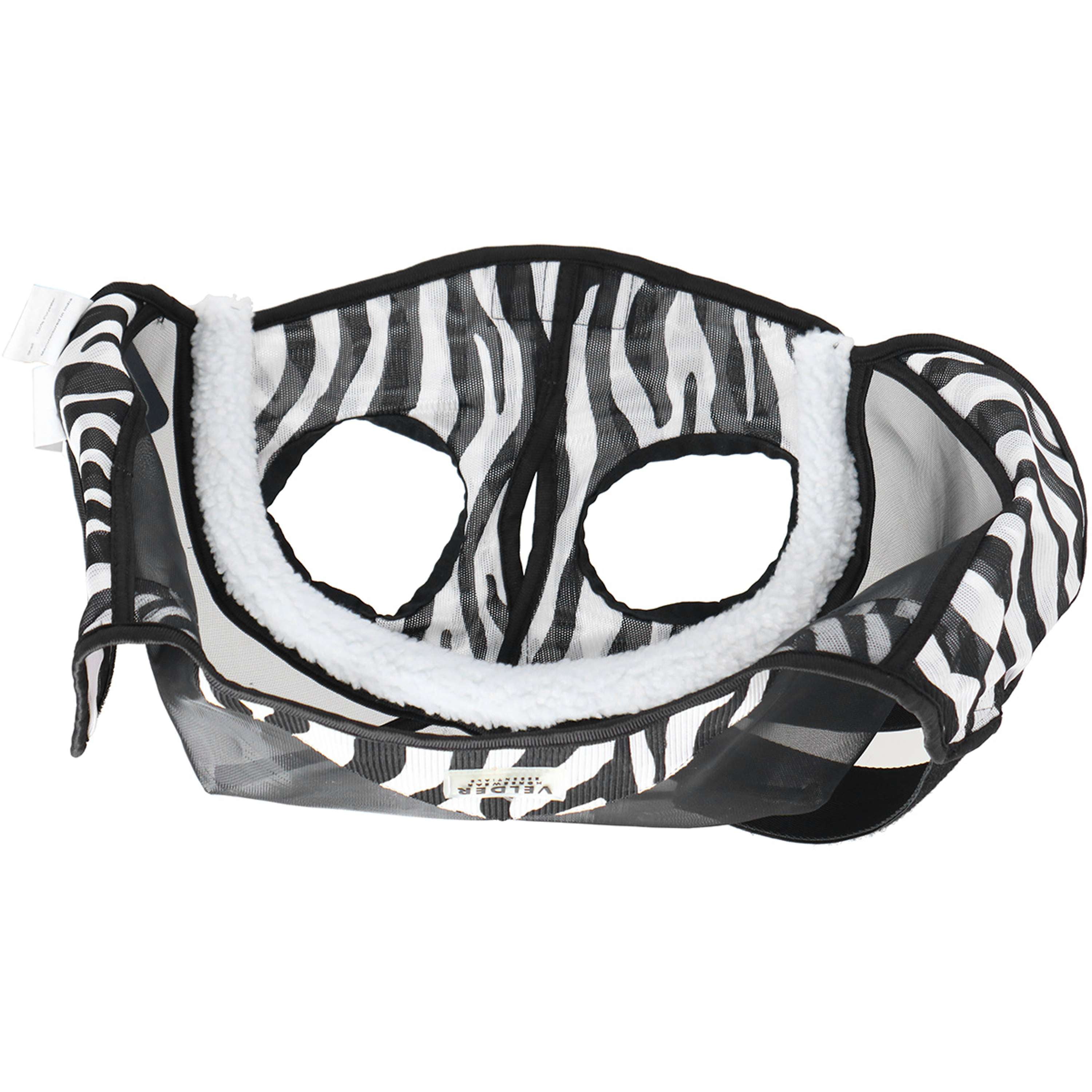 Velder Horsewear Essentials Masque Anti-Mouches Zebra sans Oreilles Noir/Blanc