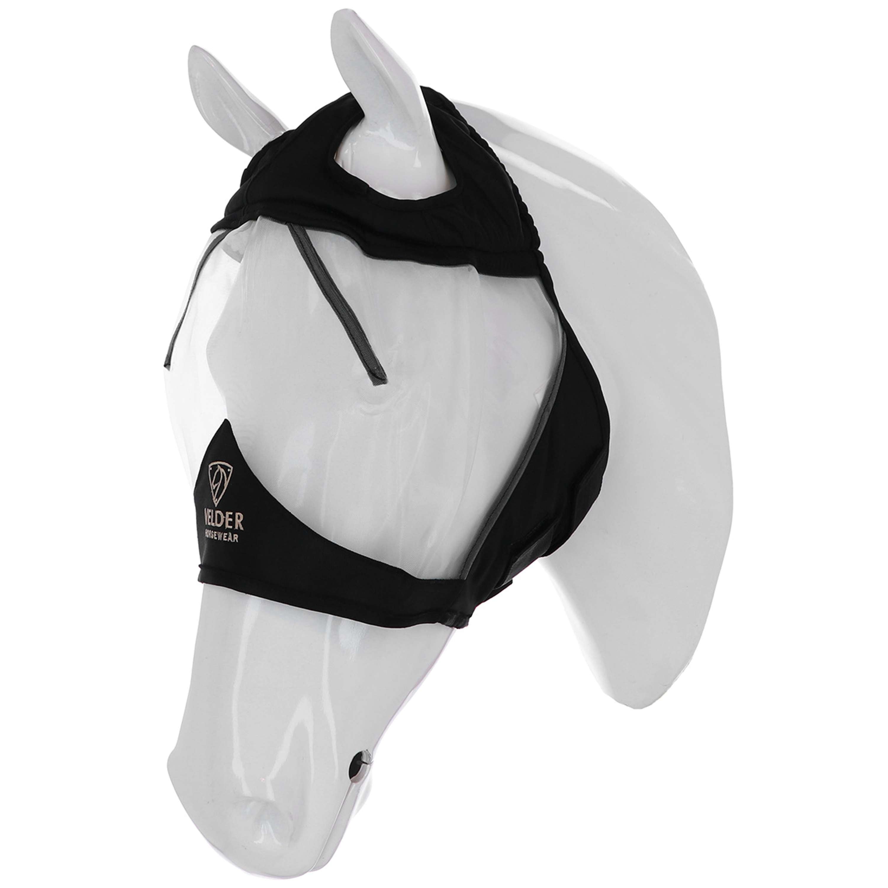 Velder Horsewear Premium Masque Anti-Mouches sans Oreilles Noir