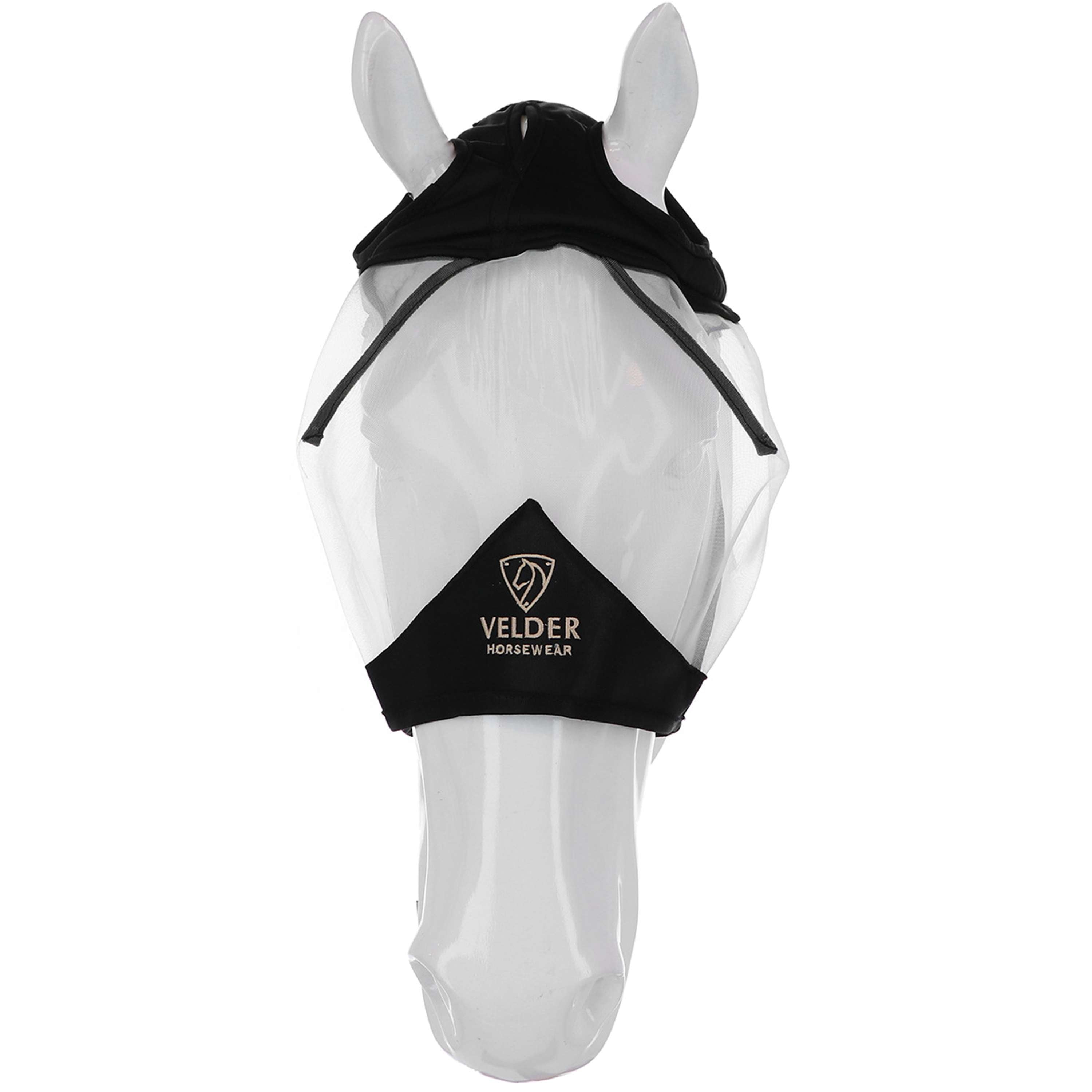 Velder Horsewear Premium Masque Anti-Mouches sans Oreilles Noir