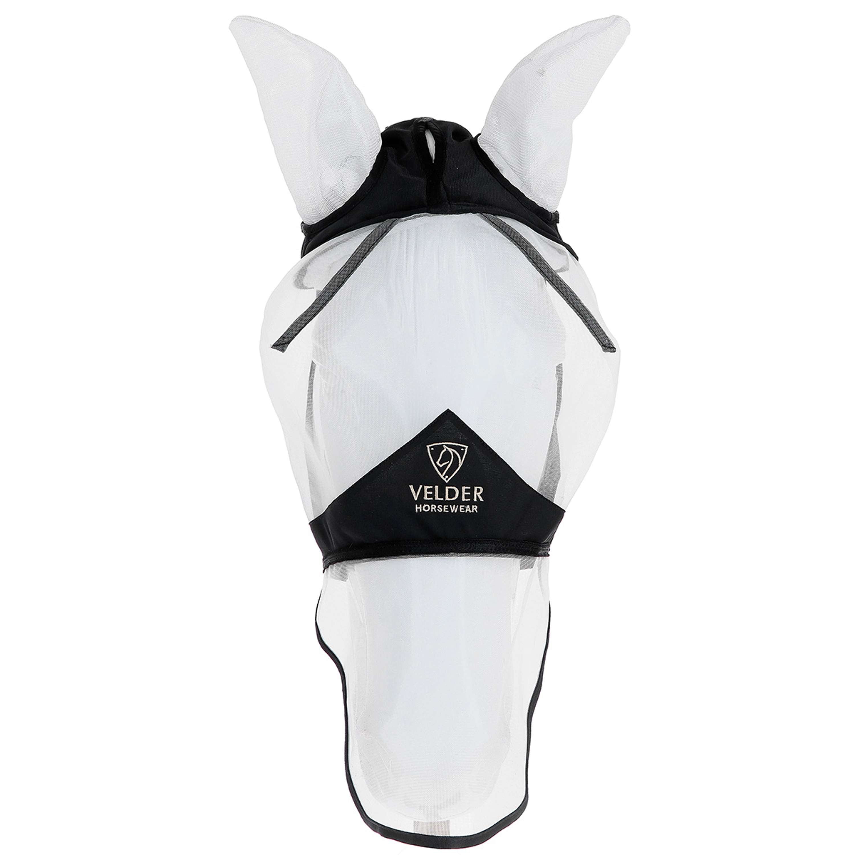 Velder Horsewear Premium Masque Anti-Mouches avec Oreilles et Nez Noir