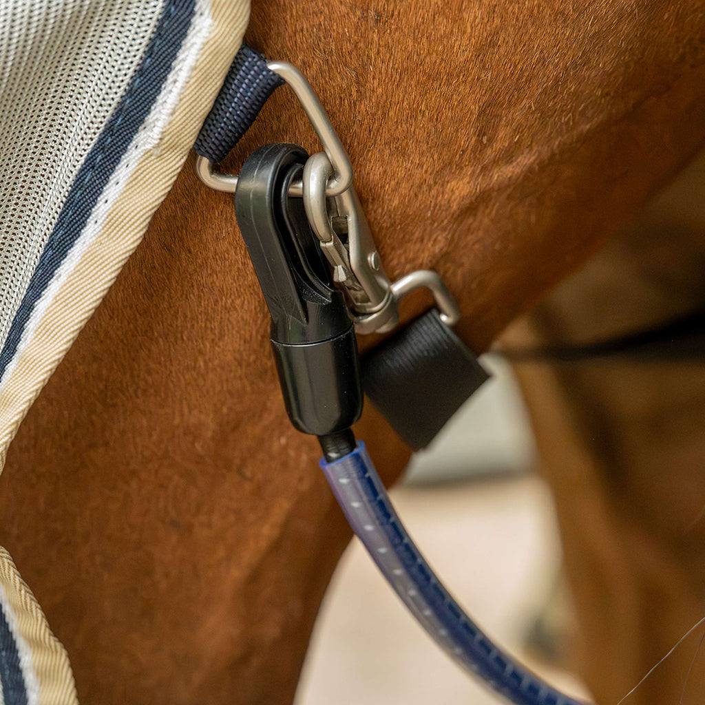 Velder Horsewear Premium Pony Couverture Anti-Mouches Waterproof-Top Navy/Pearl Silver