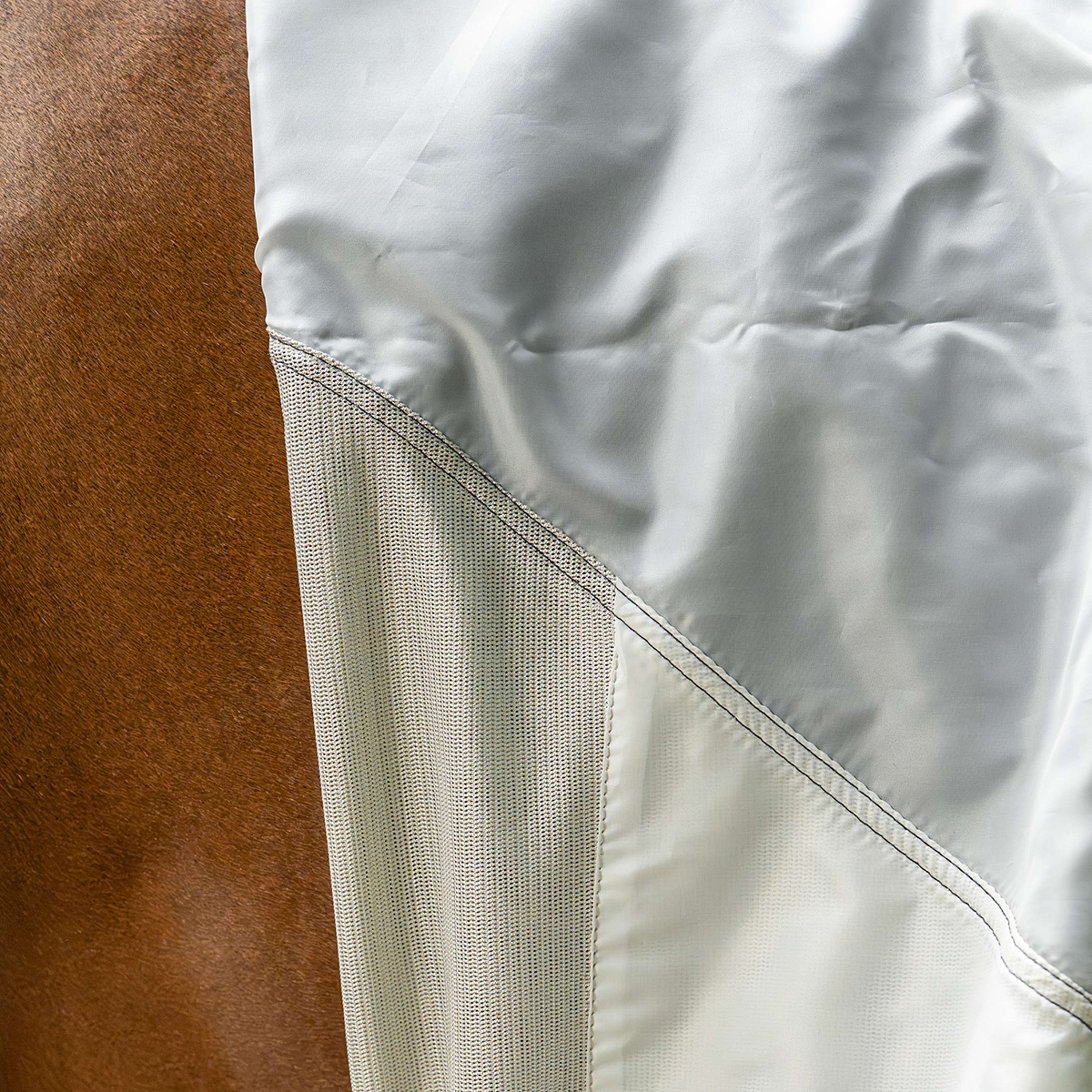 Velder Horsewear Premium Pony Couverture Anti-Mouches Waterproof-Top Navy/Pearl Silver