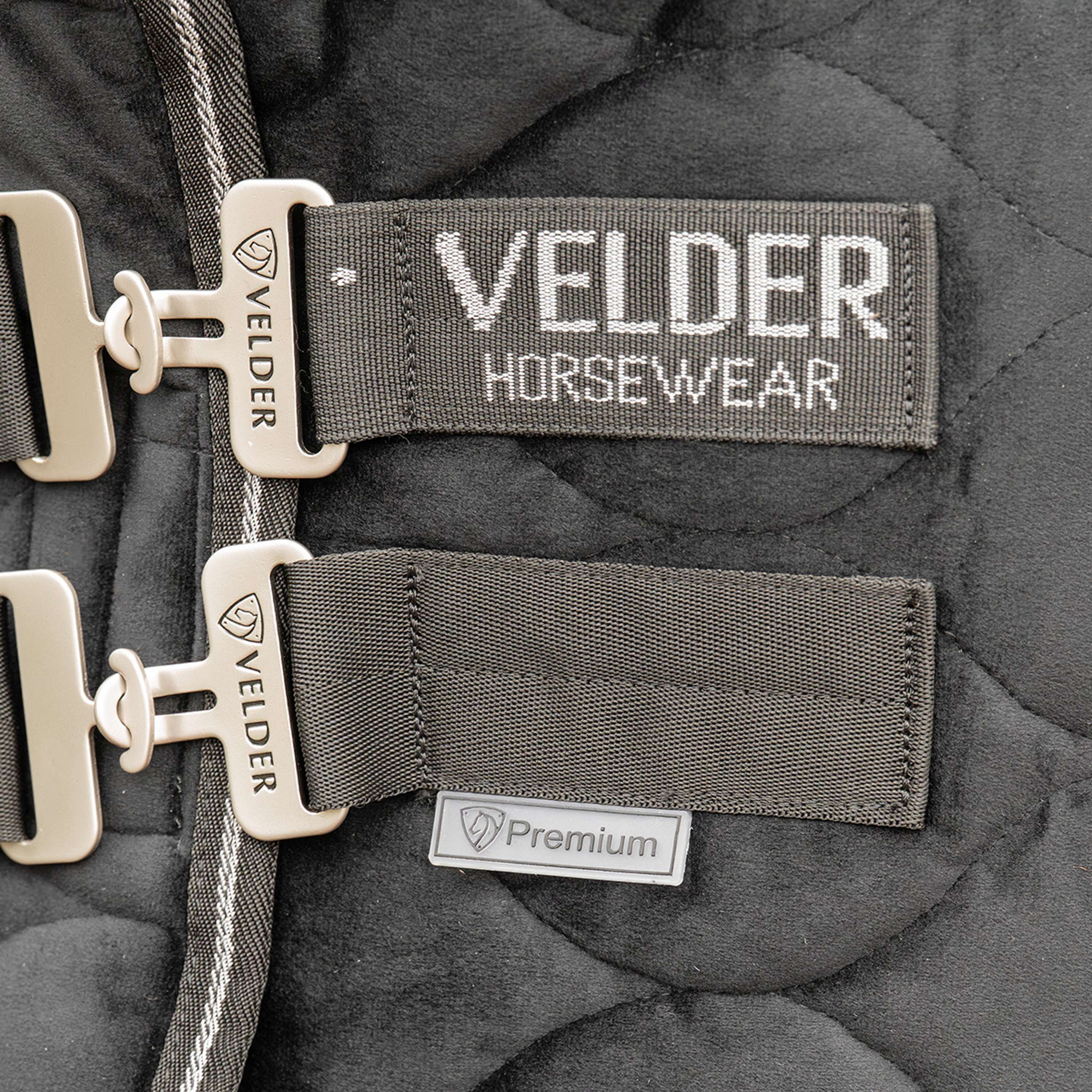 Velder Horsewear Premium Couverture de Concours Satin Glow Black Night