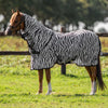 Velder Horsewear Essentials Pony Couverture Anti-Mouches avec Couvre-cou Zebra Noir/Blanc