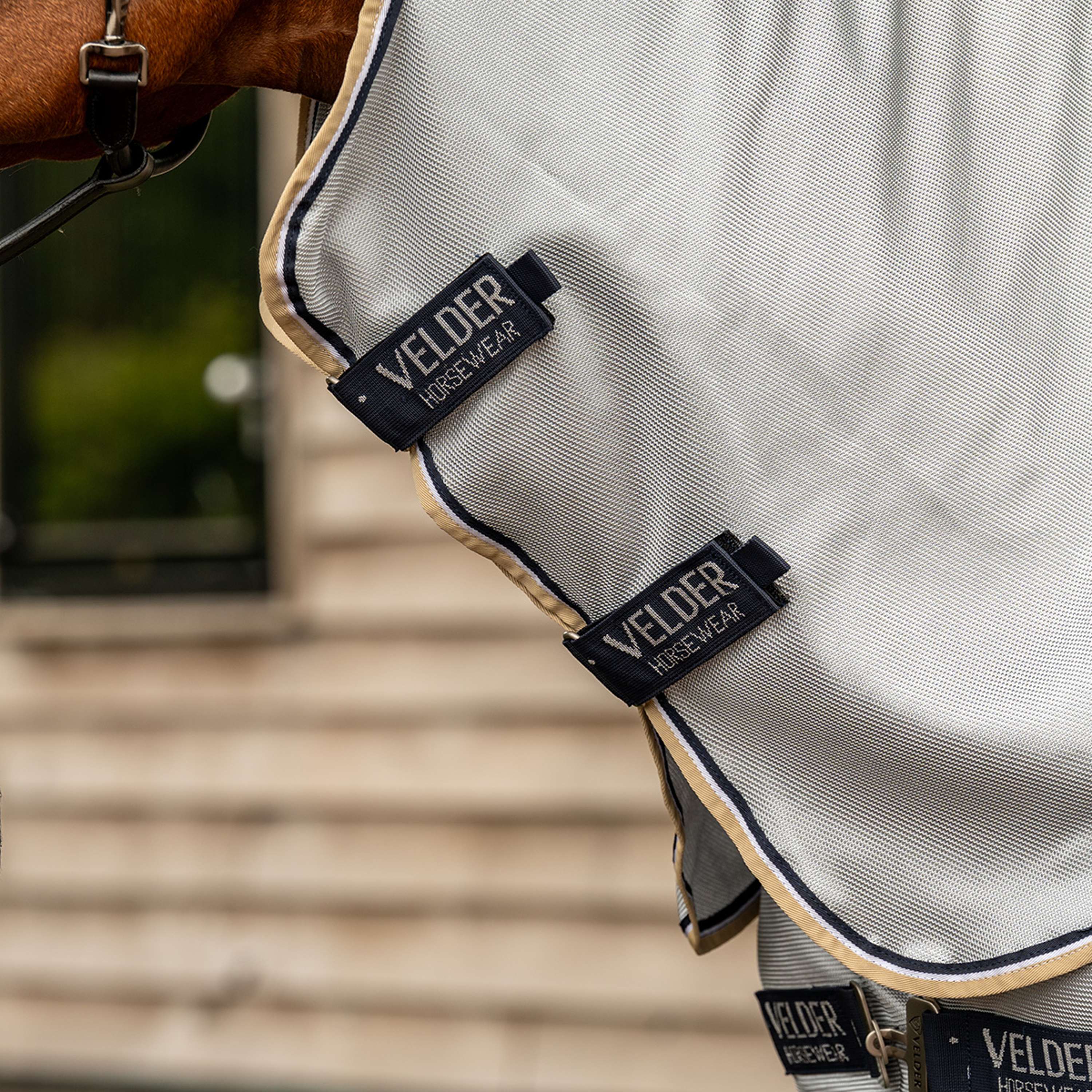Velder Horsewear Premium Pony Couverture Anti-Mouches Pearl Grey