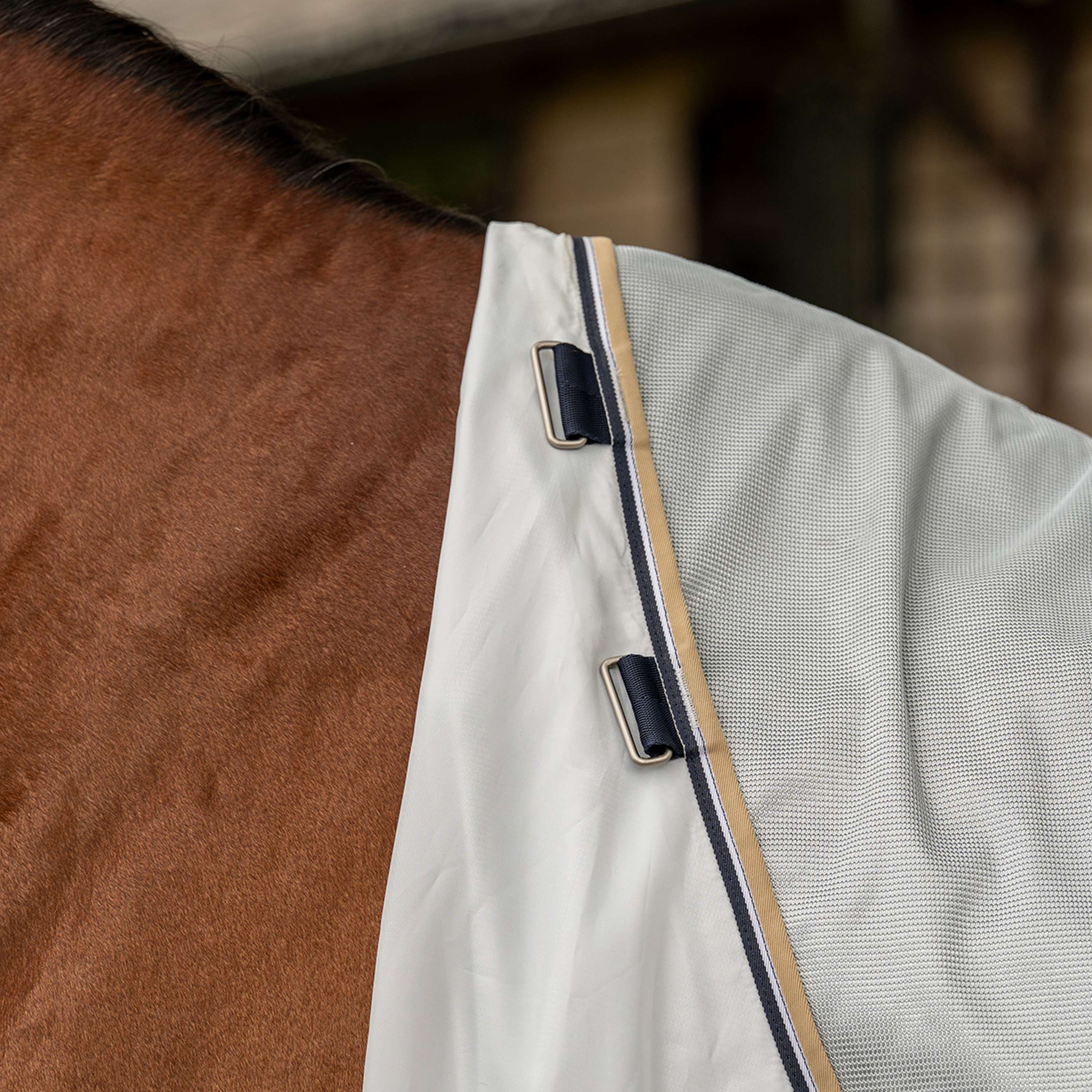 Velder Horsewear Premium Couverture Anti-Mouches Pearl Grey