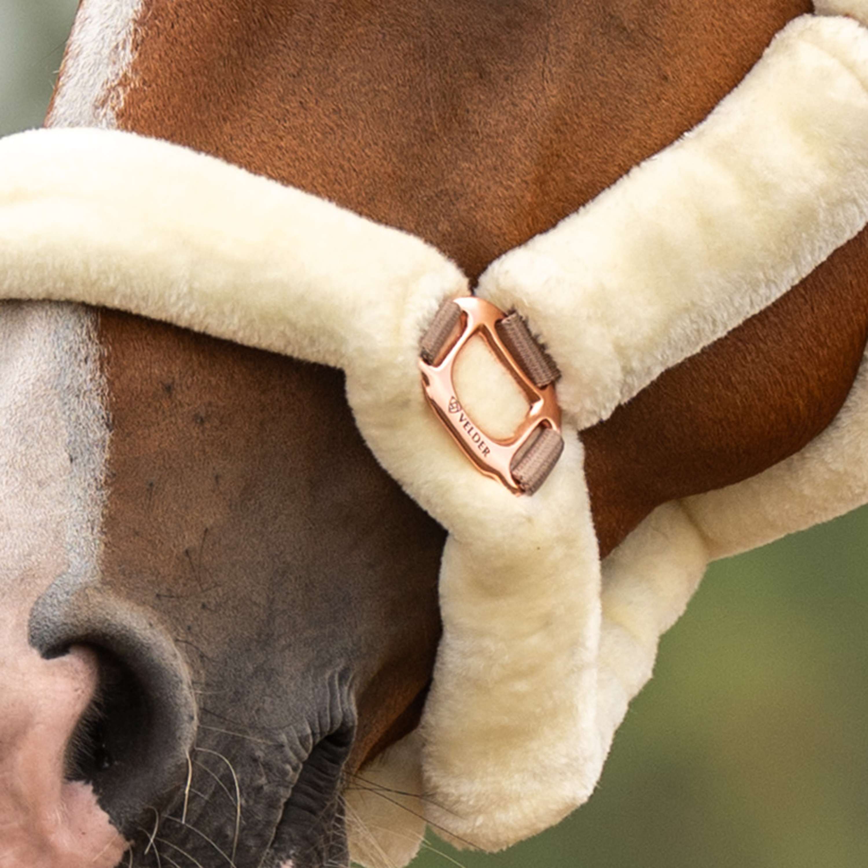 Velder Horsewear Premium Licol Comfort Fur Natural/Rosé