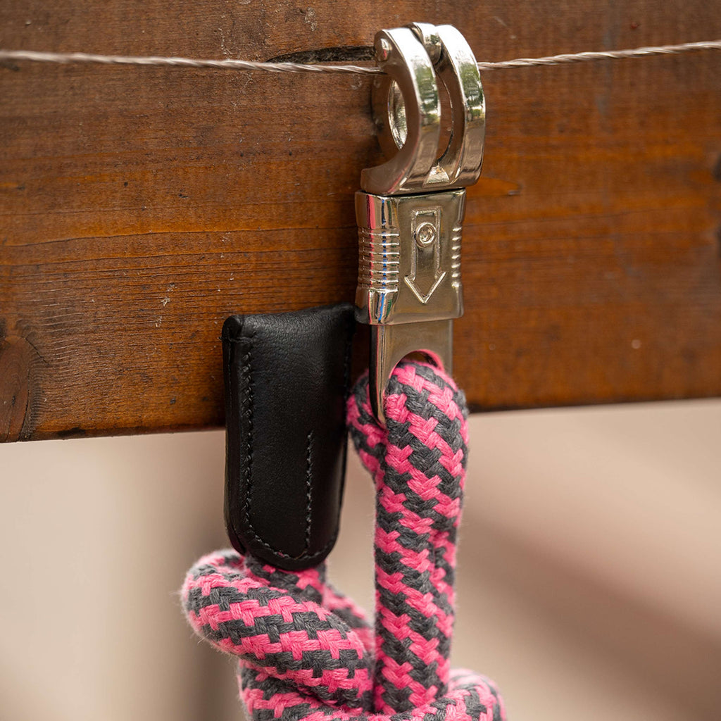Velder Horsewear Corde pour Licol avec Crochet Panique Rose/Gris