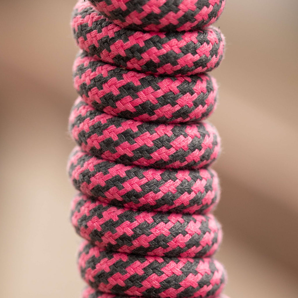 Velder Horsewear Corde pour Licol avec Crochet Panique Rose/Gris