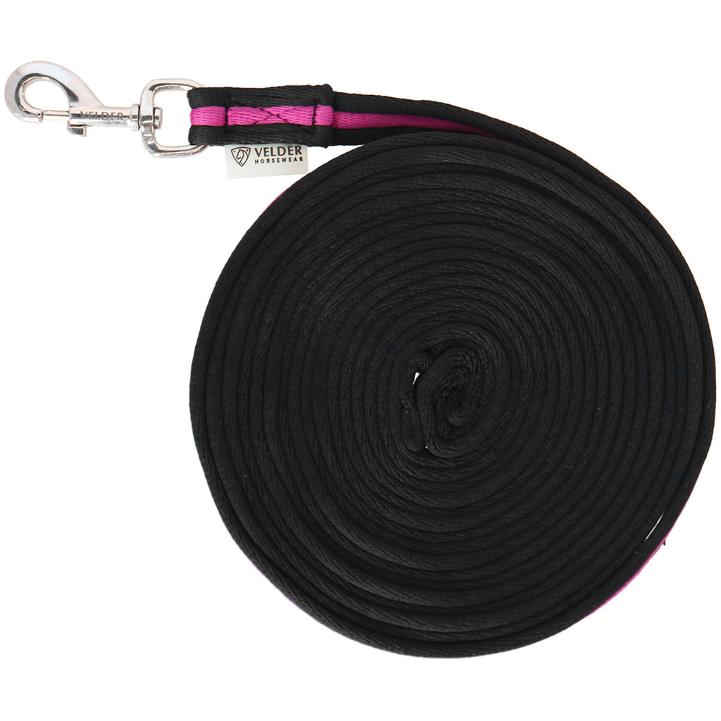 Velder Horsewear Longe Stripe Noir/Rose