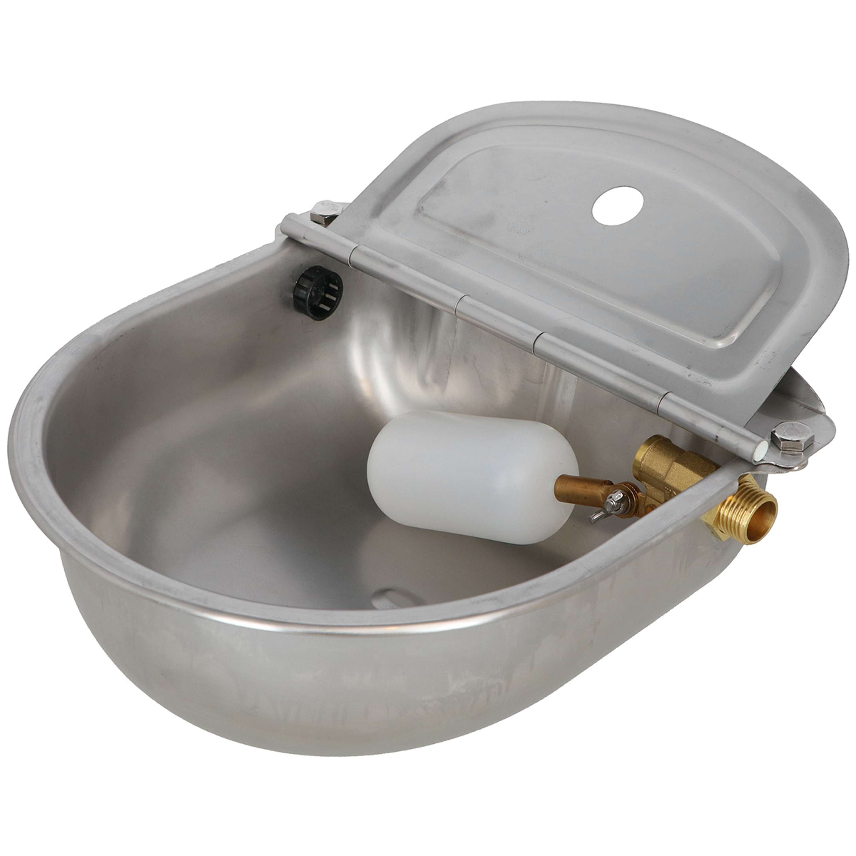 Agradi Horse Abreuvoir avec Flotteur Stainless Steel 2,5L