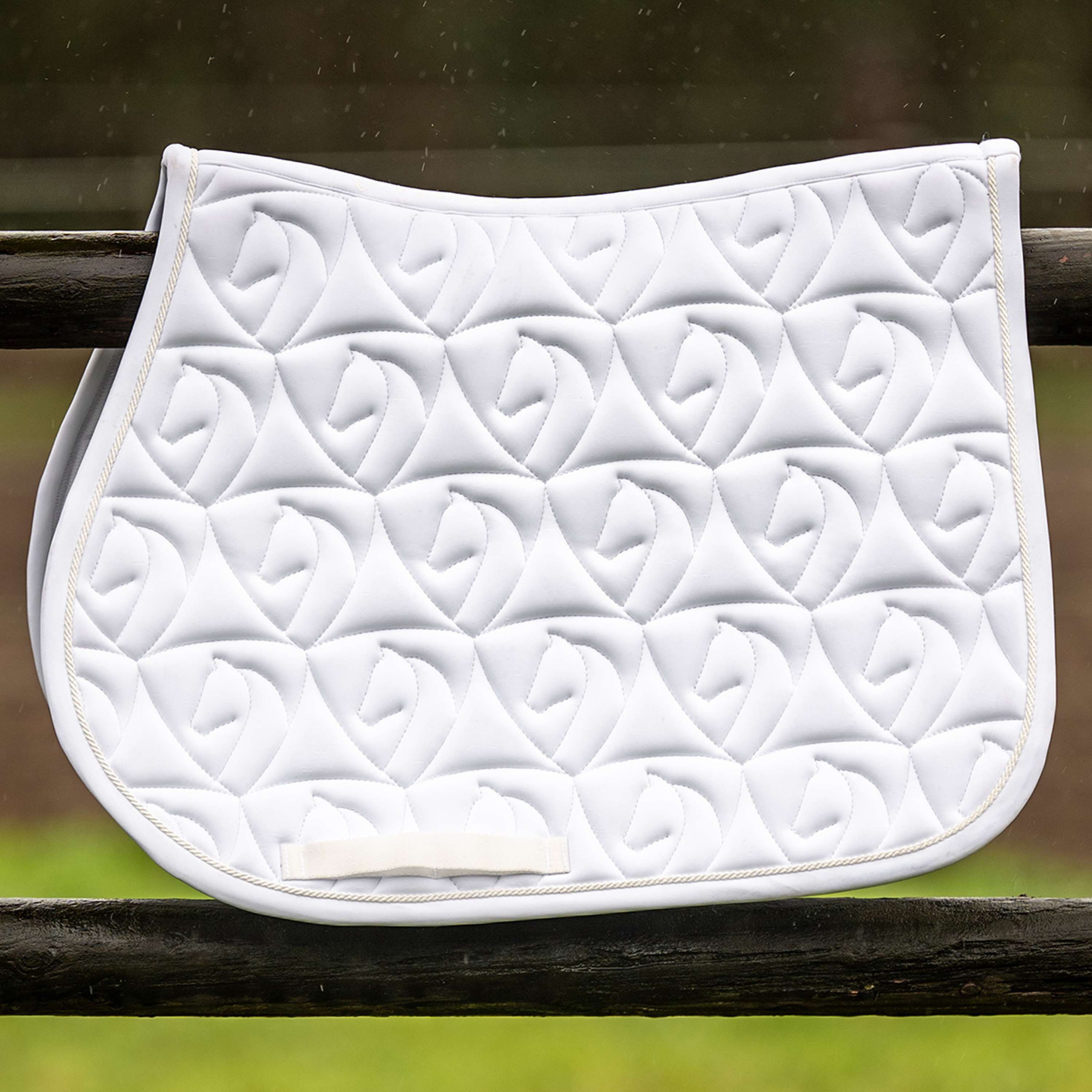 Velder Horsewear Tapis de Selle Unibeau de Saut Blanc