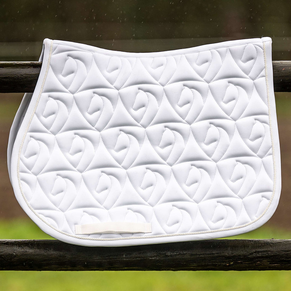 Velder Horsewear Tapis de Selle Unibeau de Saut Blanc