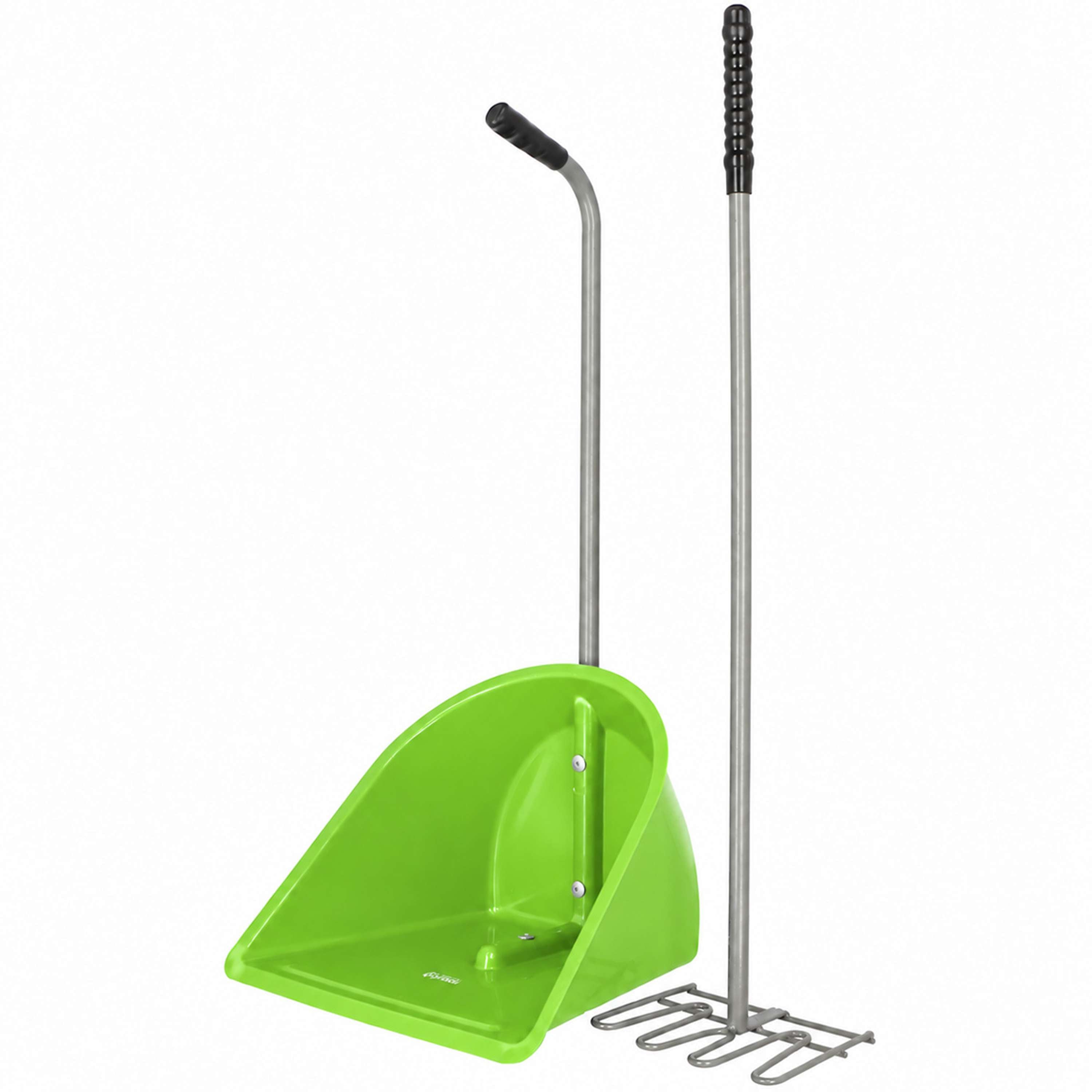 Agradi Horse Pelle et Râteau à Crottin 70cm Vert