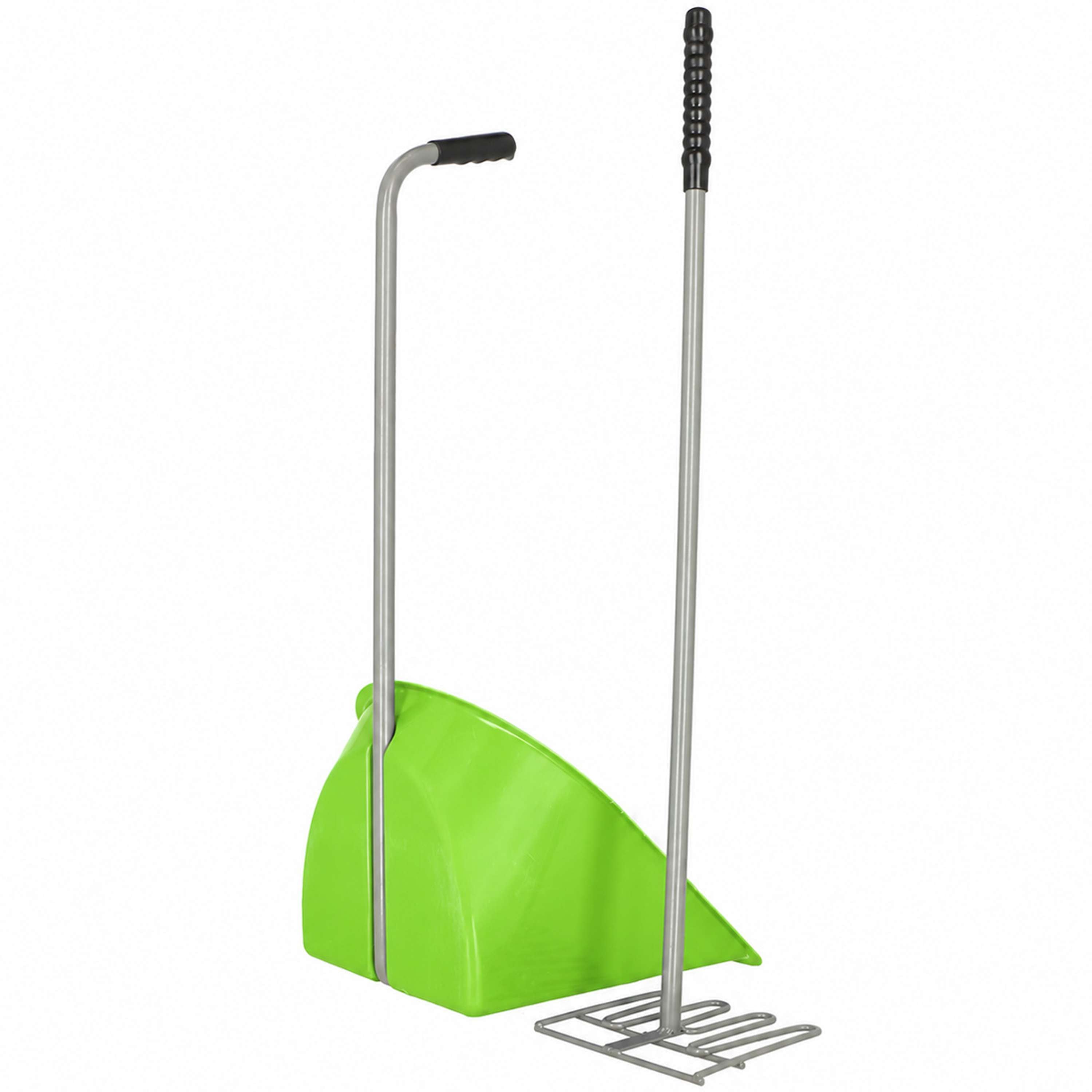 Agradi Horse Pelle et Râteau à Crottin 70cm Vert