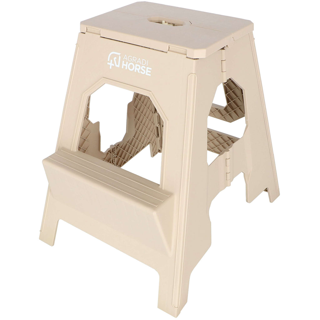 Agradi Horse Tabouret/Marche-Pied Pliant XH 49cm Khaki