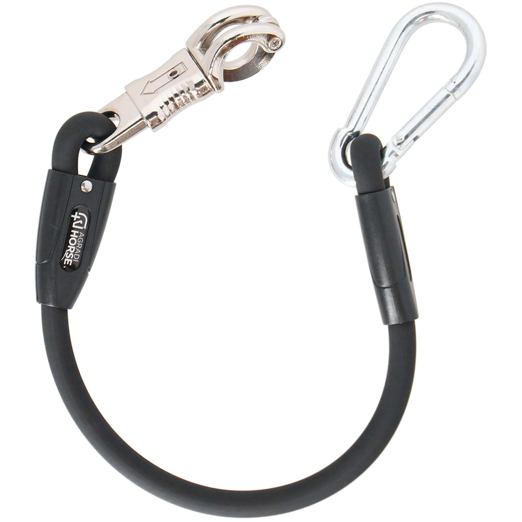Agradi Horse Chaîne d'Attache Silicone Noir