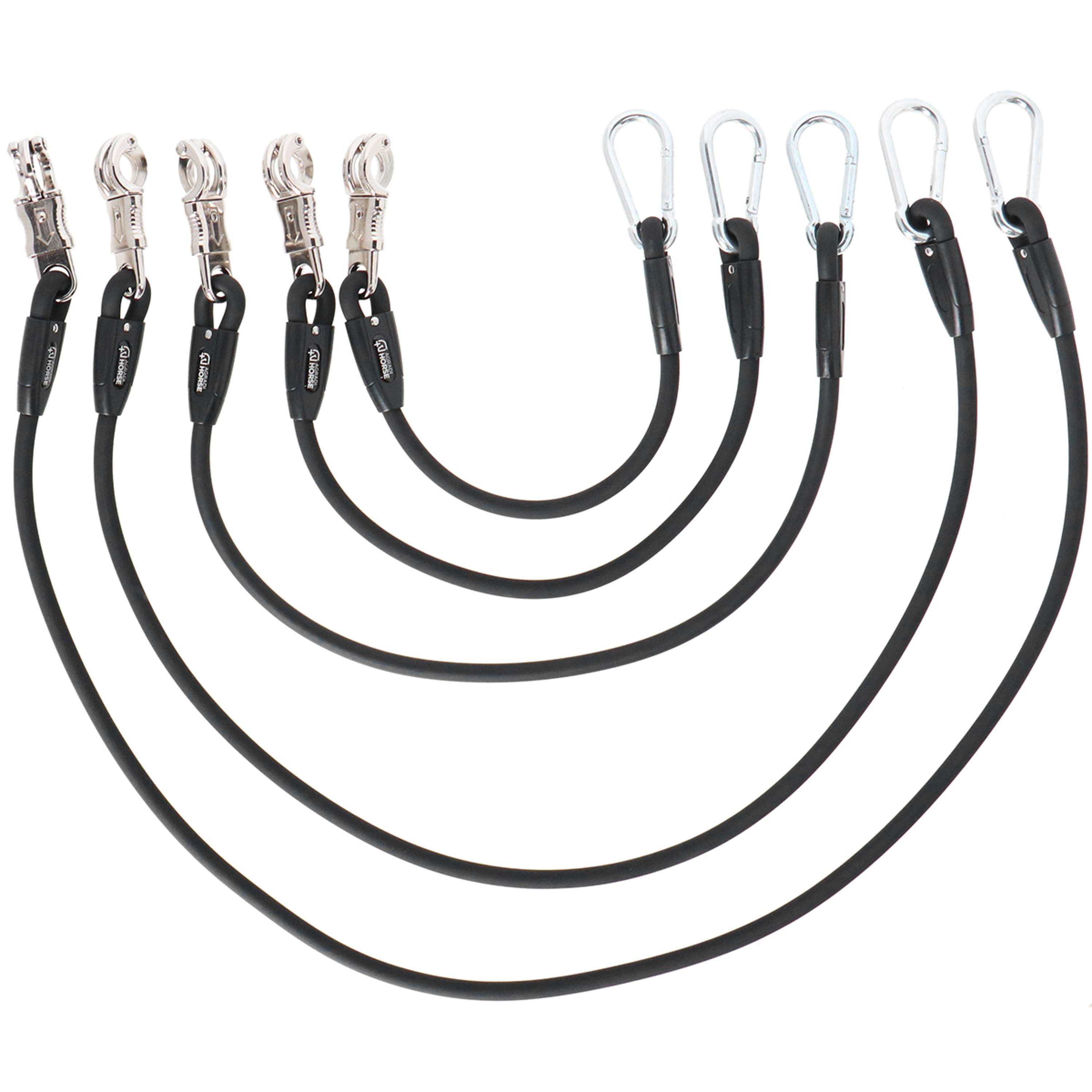 Agradi Horse Chaîne d'Attache Silicone Noir