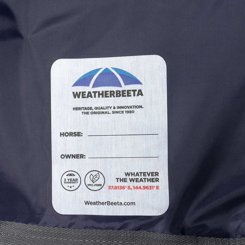 WeatherBeeta ComFiTec Tyro Turnout Standard Neck 50g Navy/Charcoal
