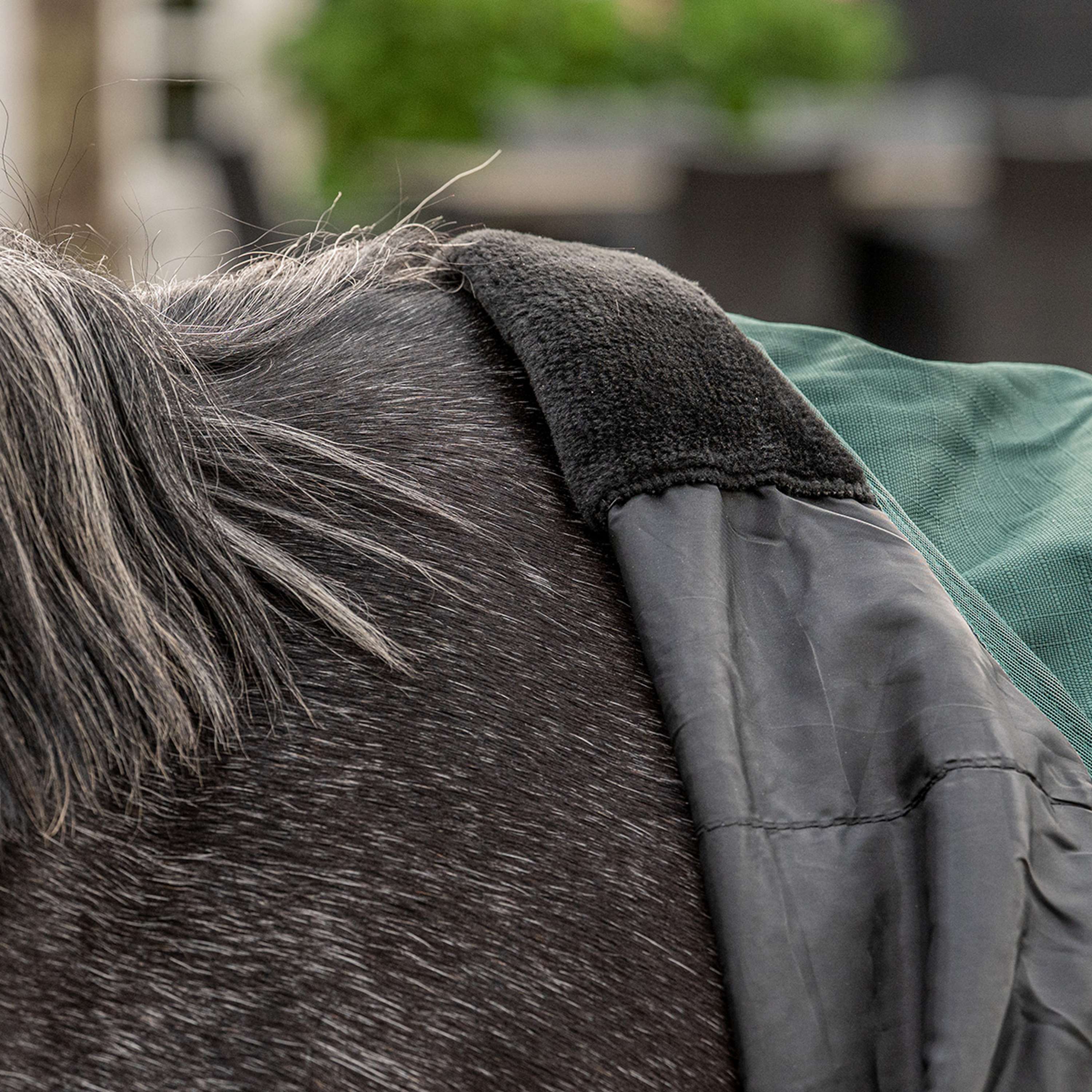 Agradi Horse Couverture d'Extérieur 1200D 50gr Bande Réfléchissante Vert