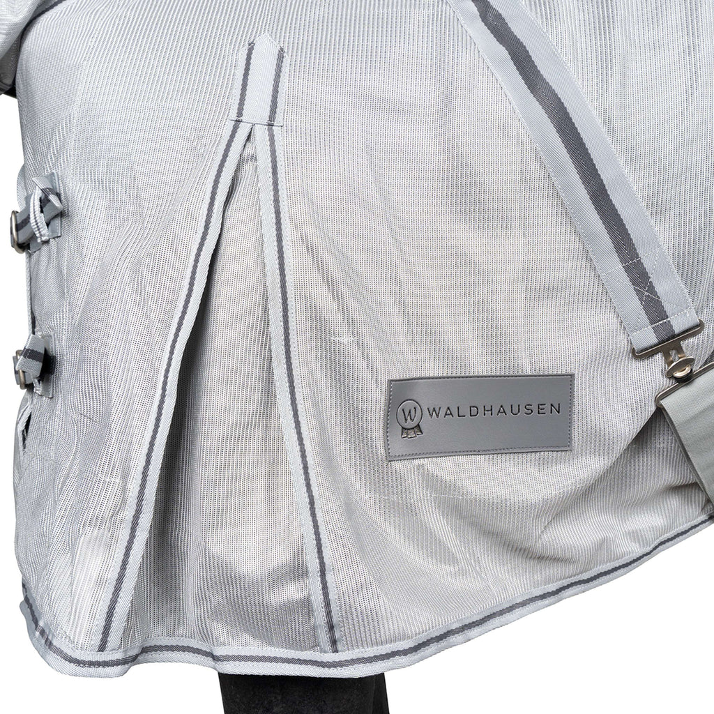 Waldhausen Couverture Anti-Mouches Protect avec Cou Indépendant Gris argenté/Gris