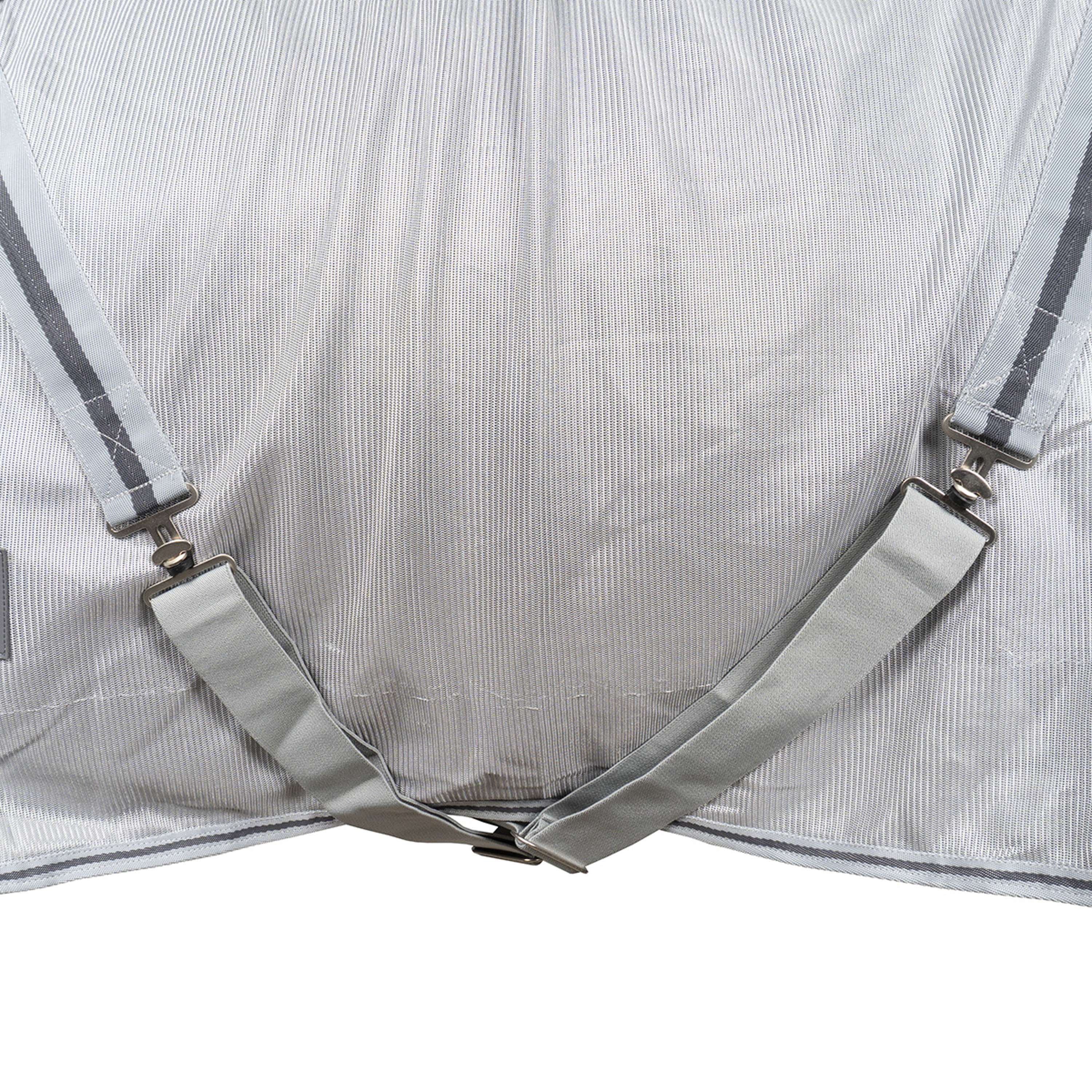 Waldhausen Couverture Anti-Mouches Protect avec Cou Indépendant Gris argenté/Gris