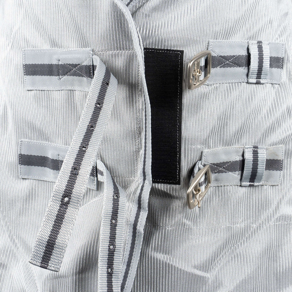 Waldhausen Couverture Anti-Mouches Protect avec Cou Indépendant Gris argenté/Gris