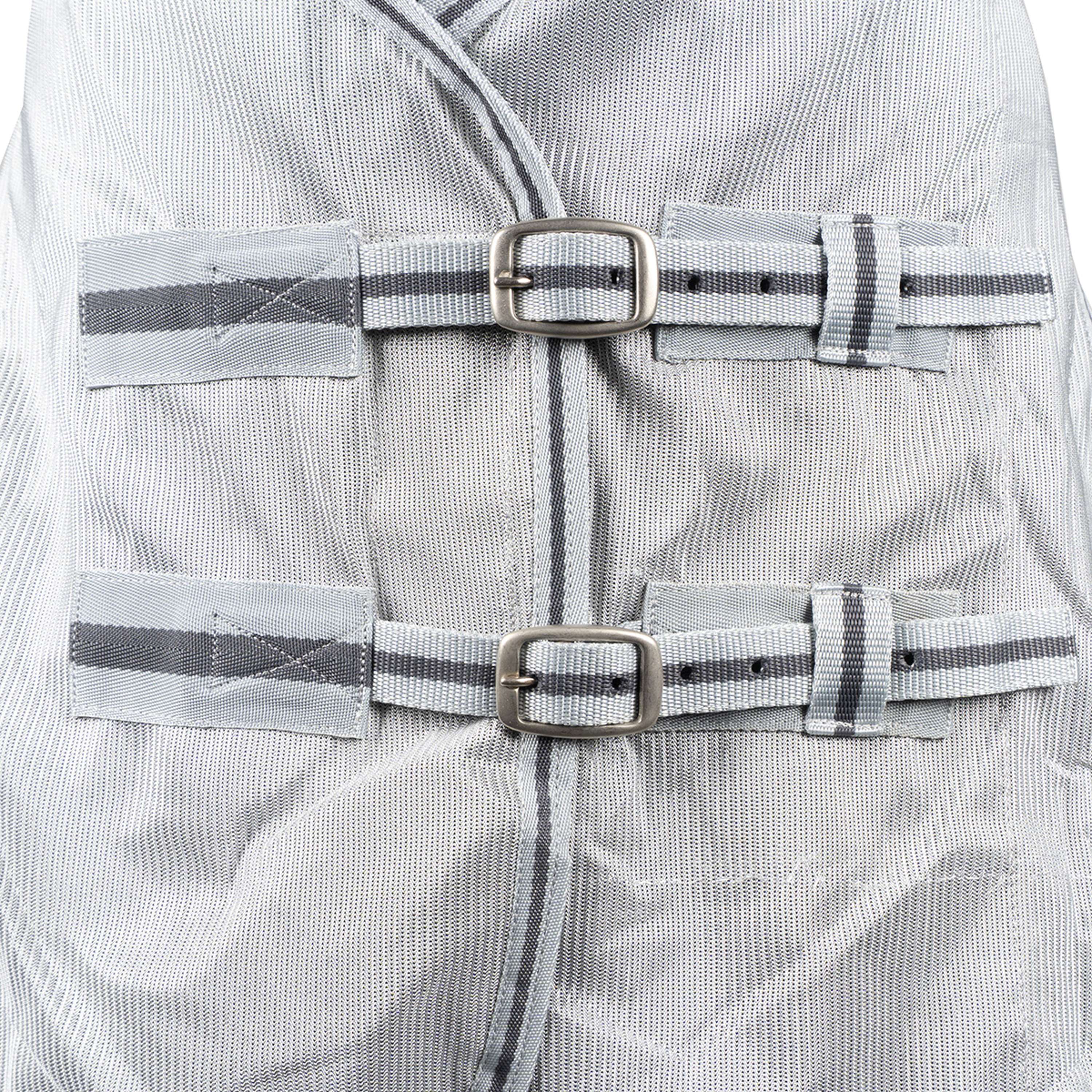 Waldhausen Couverture Anti-Mouches Protect avec Cou Indépendant Gris argenté/Gris