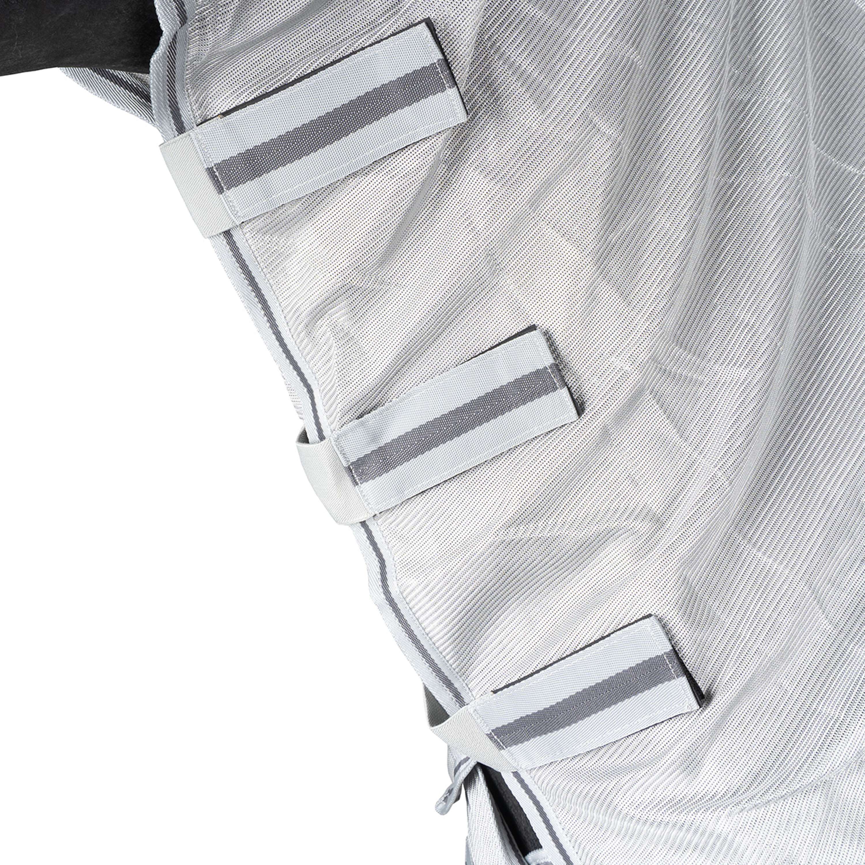 Waldhausen Couverture Anti-Mouches Protect avec Cou Indépendant Gris argenté/Gris