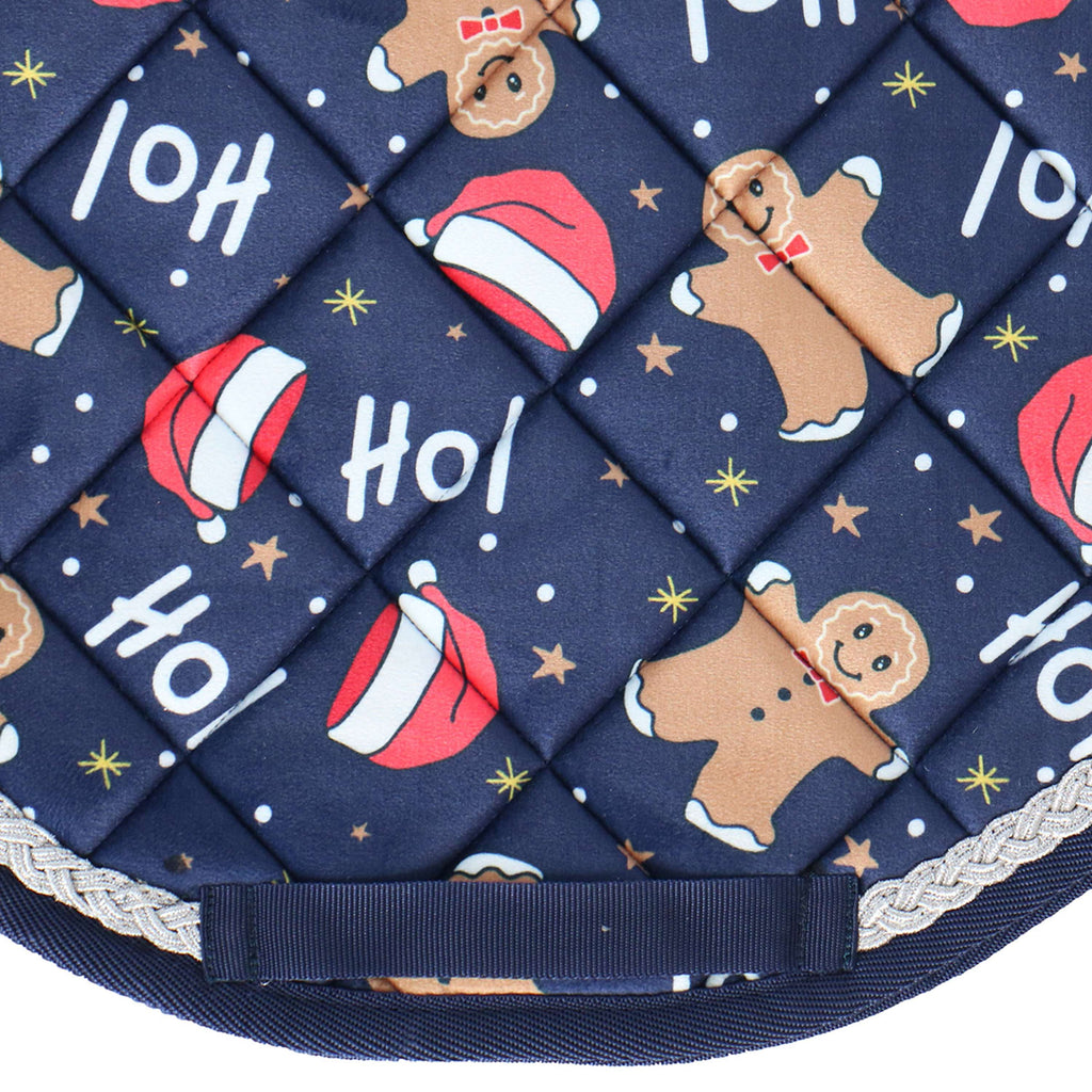 HKM Tapis de Selle X-Mas Polyvalence Bleu Foncé