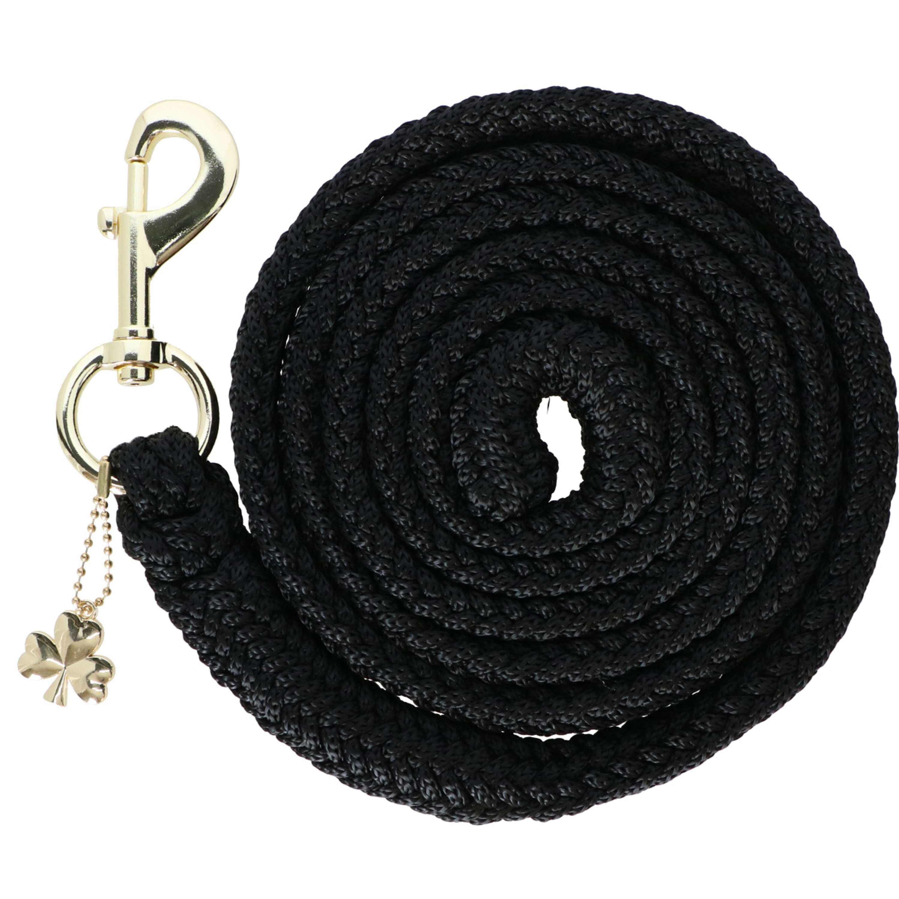 Bucas Corde pour Licol Comfort avec Mousqueton Noir/Noir