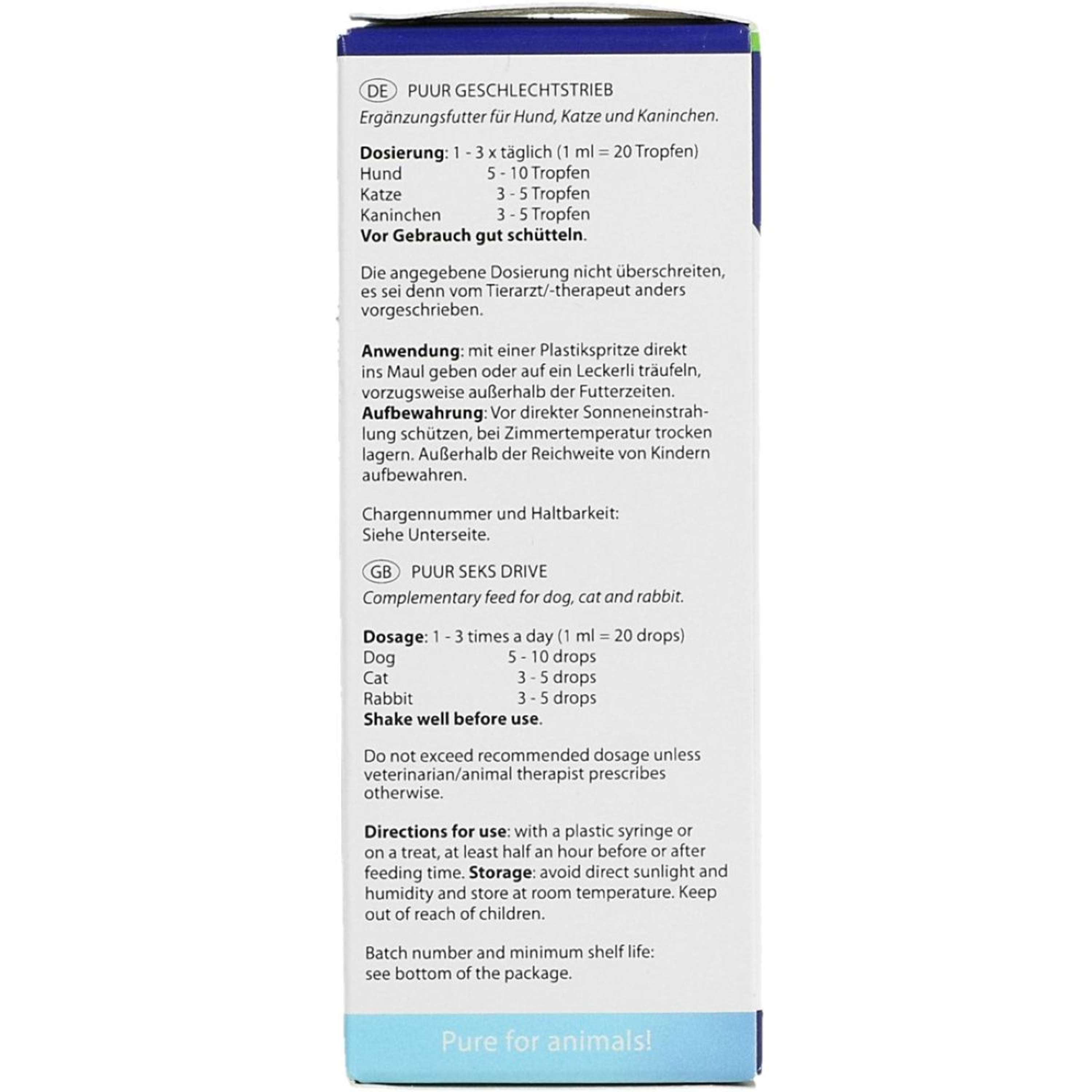 PUUR Hypersex /Stimulant Sexuel Chien/Chat/Lapin