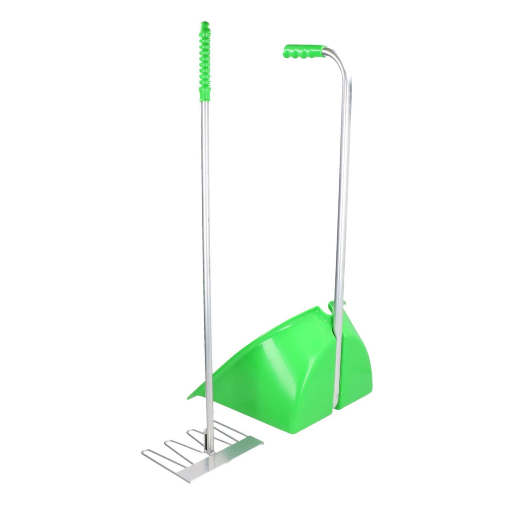 Kerbl Pelle et Râteau à Crottin Complete Vert clair