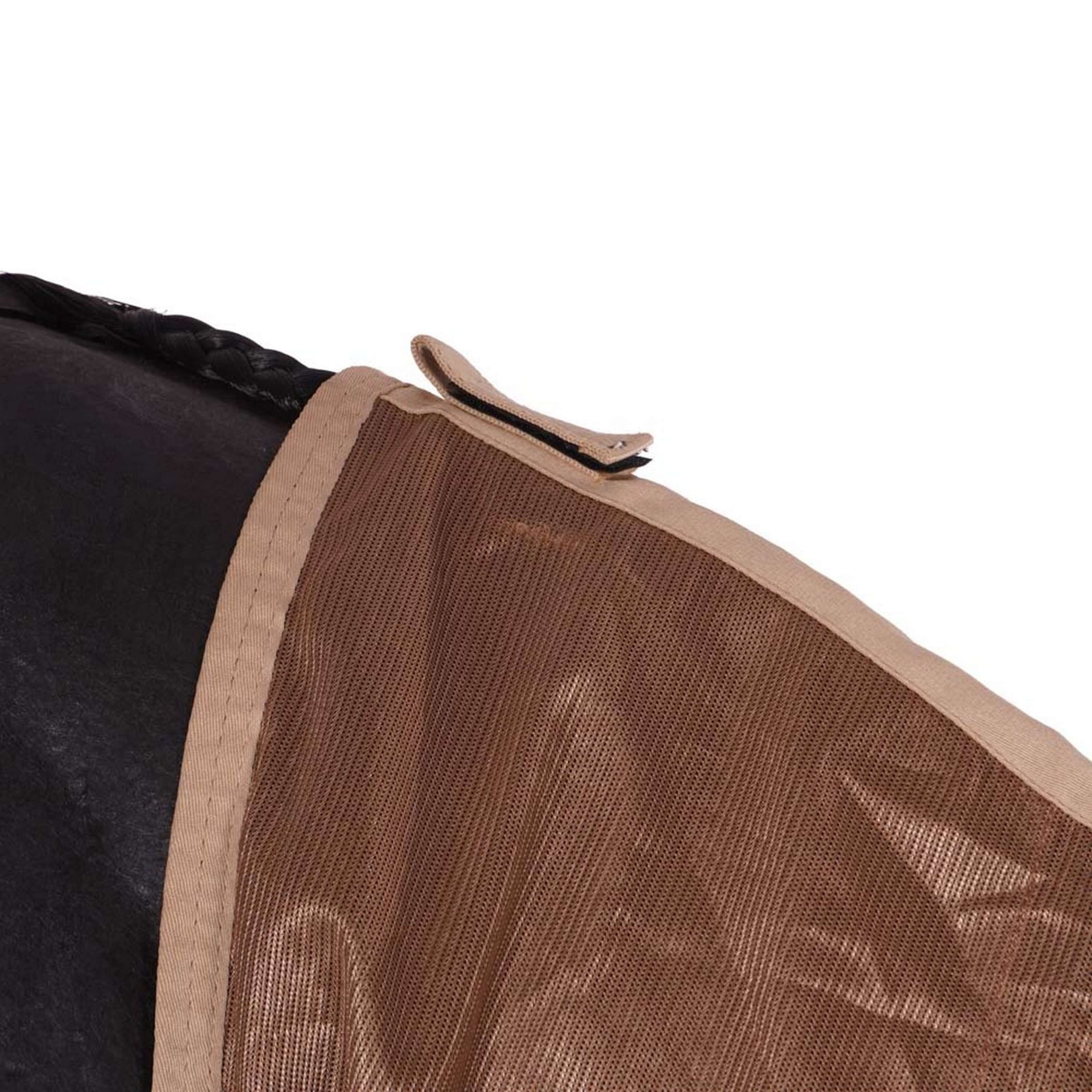 Premiere Couverture Anti-Mouches Polyester Maille avec Cou Taupe
