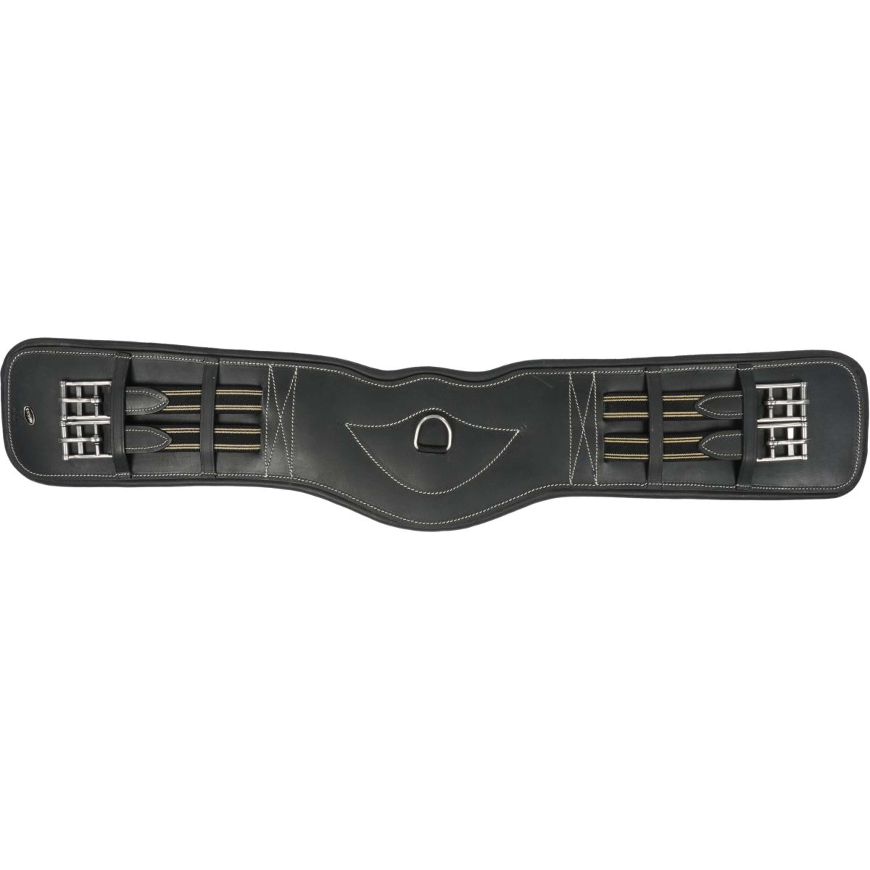 HORKA Sangle de Dressage Cuir Noir/Argent