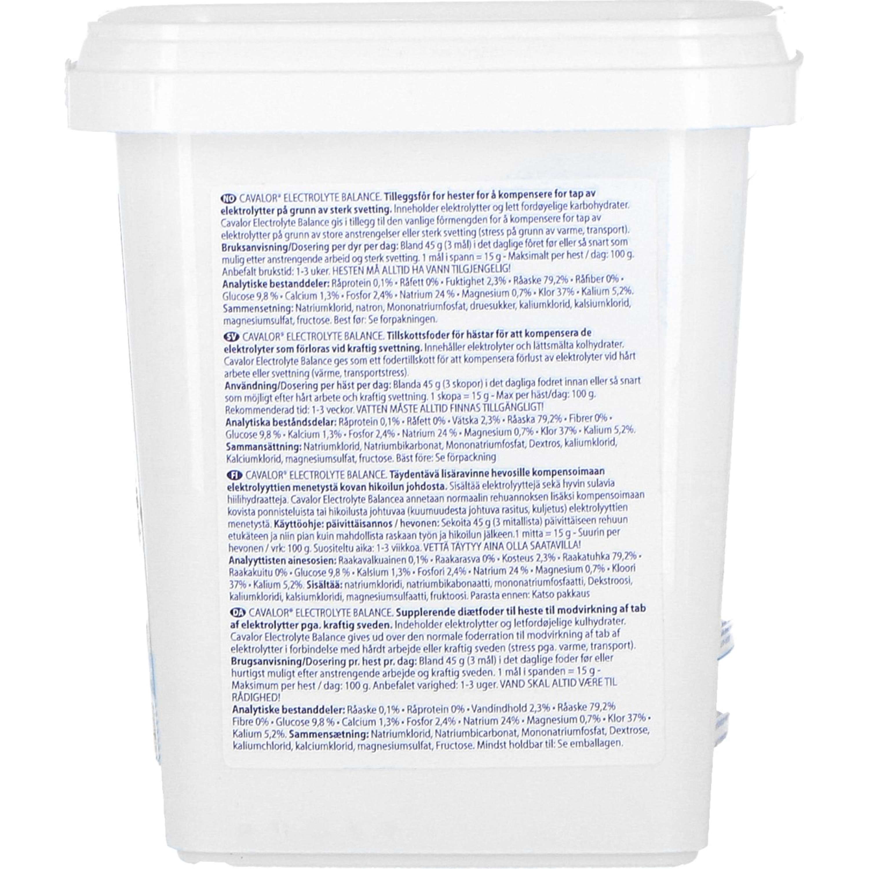 Cavalor Electrolytes Electolyte Balance