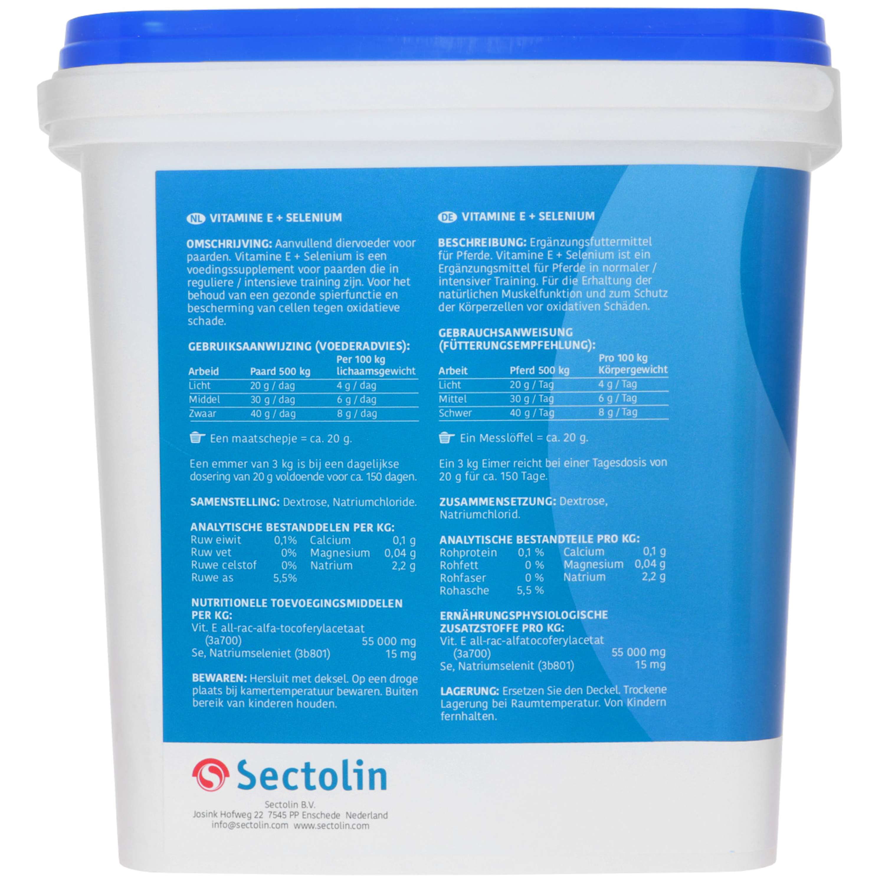 Sectolin Vitamine E + Sélénium Equivital