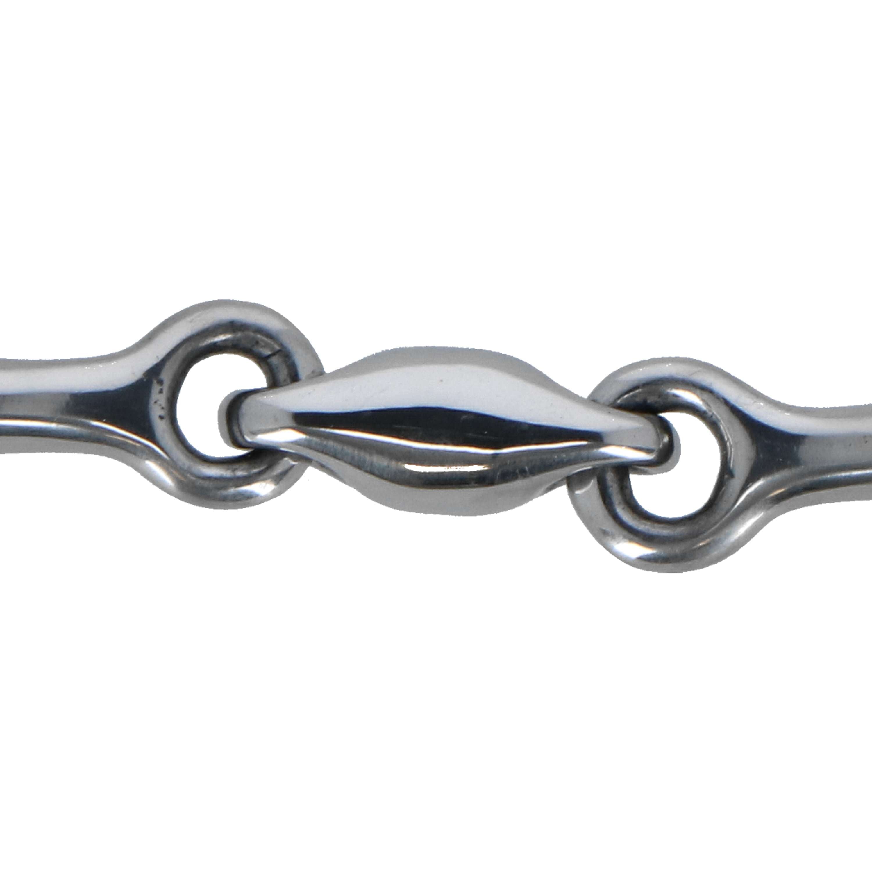 HORKA Mors de Filet Double Brisure 14mm Acier inoxydable