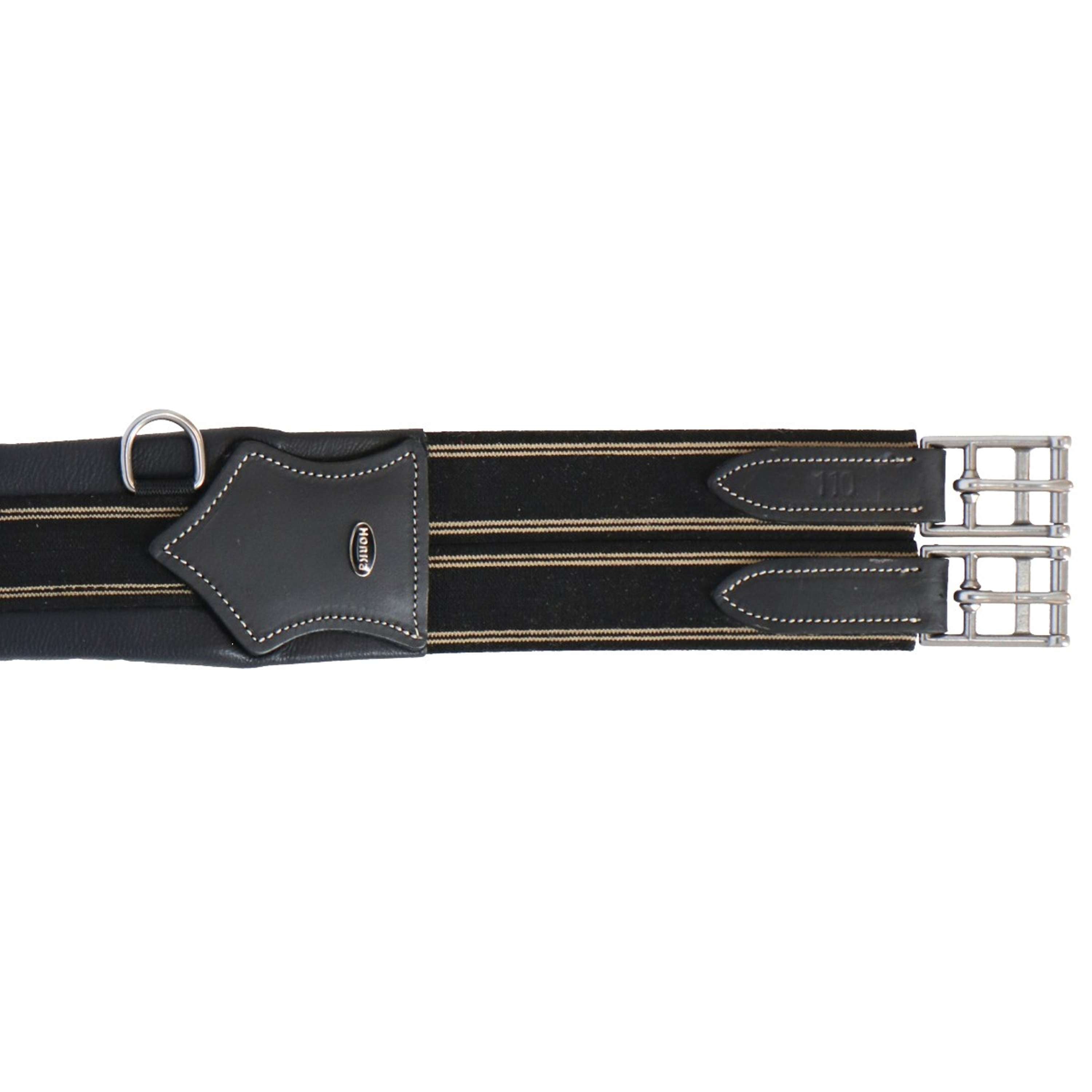 HORKA Sangle Polyvalente Cuir Noir/Argent