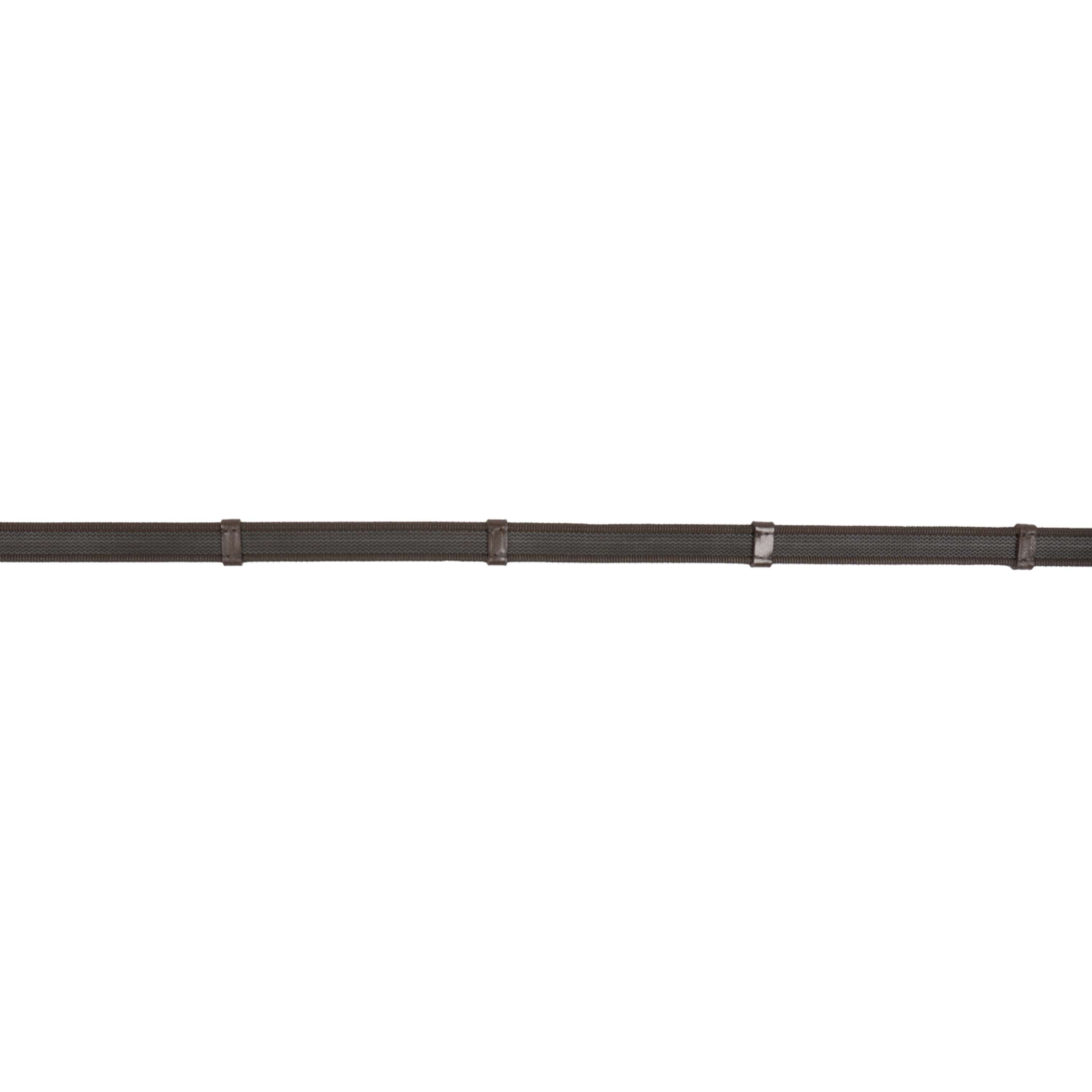 HKM Rênes Alterné avec Caoutchouc Marron